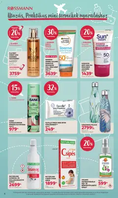 Rossmann akciós újság - amely érvényes a következő dátumtól: 15.06.2026 | Oldal: 6 | Termékek: Törlőkendő, Arckrém, Szappan, Mandarin