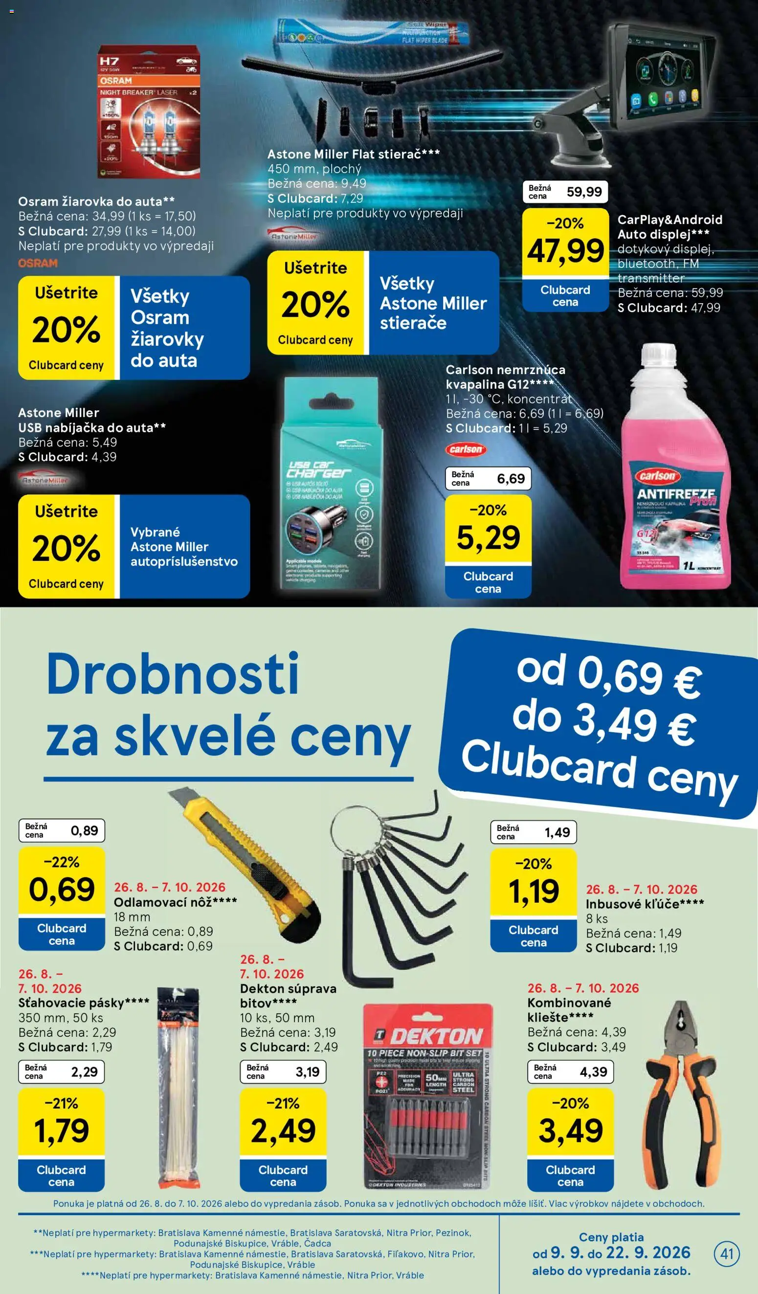Nové Tesco akcie – leták je platný od 09.09.2026 | Strana: 41
