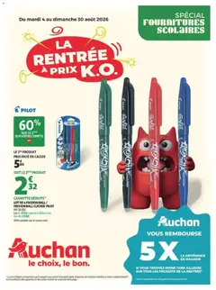 Auchan - Prévisualisation de Auchan Rentrée scolaire hypers valide à partir de 04/08/2026