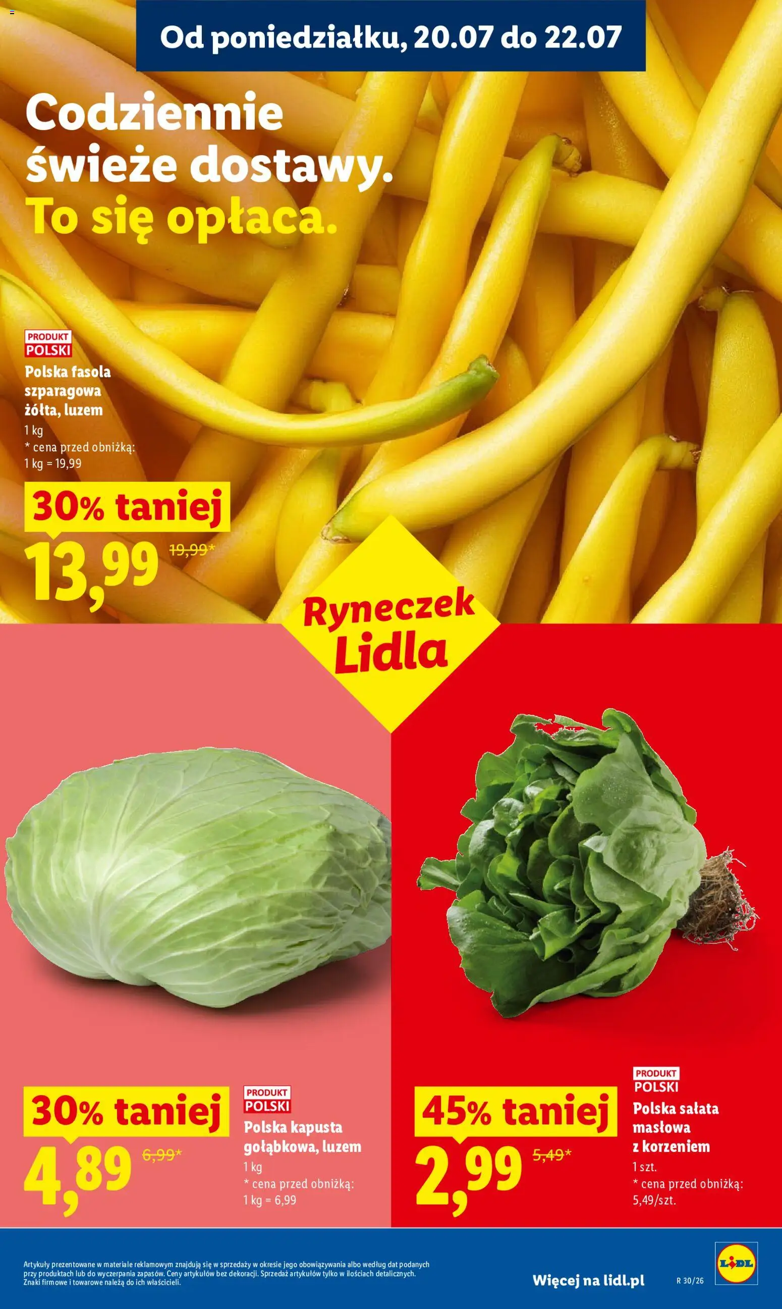 Lidl gazetka od 20.07.2026 | Strona: 51 | Produkty: Kapusta, Sałata, Fasola