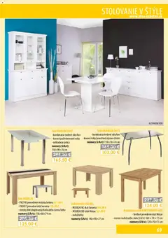 IDEA nábytok leták platný od 21.07.2026 | Strana: 69 | Produkty: Jedálenský stôl, Rozkladací stôl, Stôl