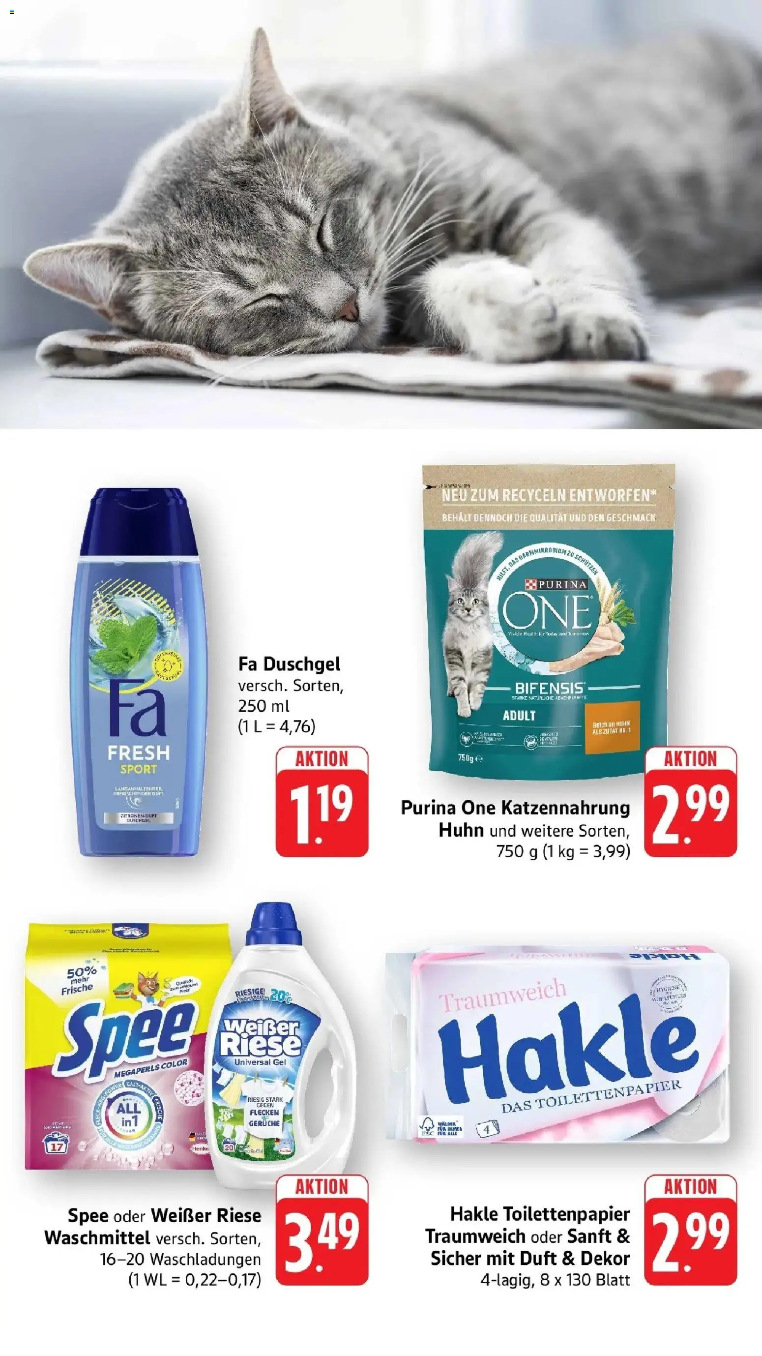 nah & gut Prospekt Sinsheim – gültig ab 05.10.2026 | Seite: 9 | Produkte: Fa duschgel, Duft, Waschmittel, Toilettenpapier