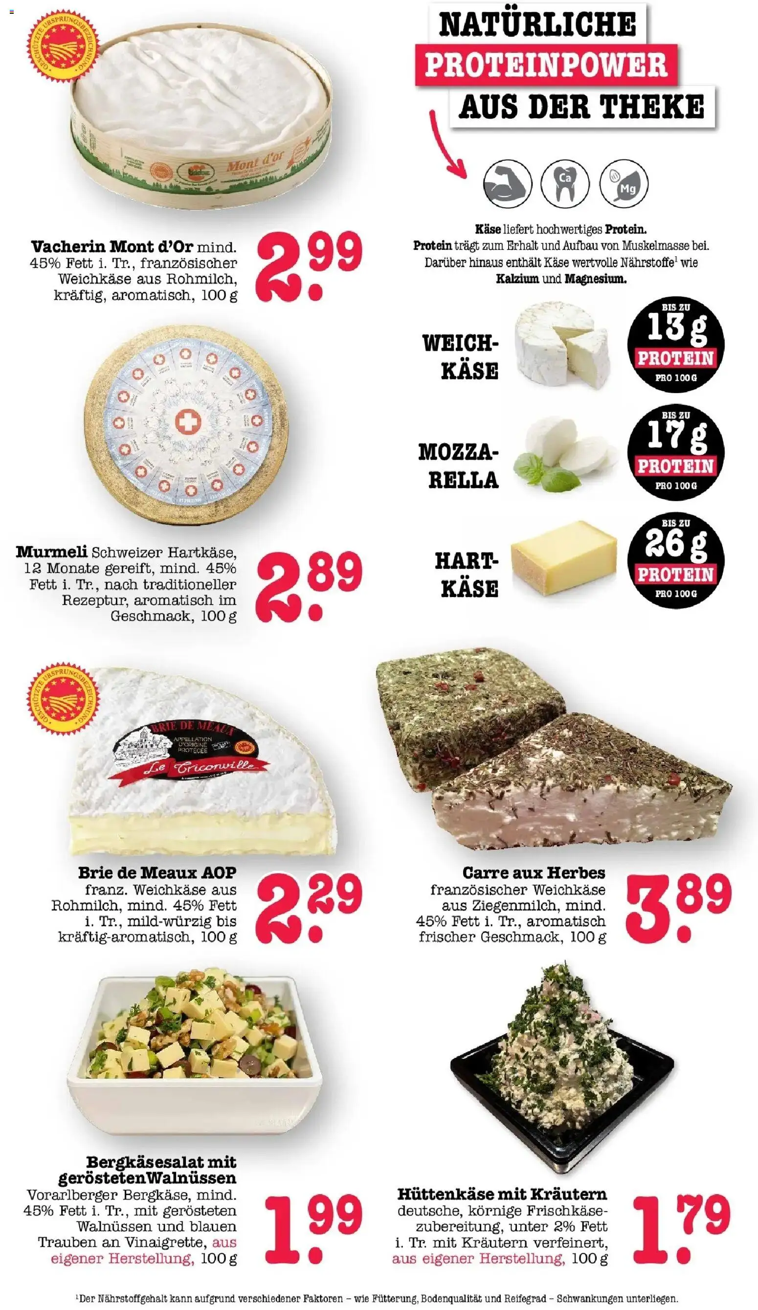 E center Prospekt Achern (ab 26.10.2026) zum Blättern | Seite: 7 | Produkte: Käse, Trauben, Hüttenkäse, Frischkase