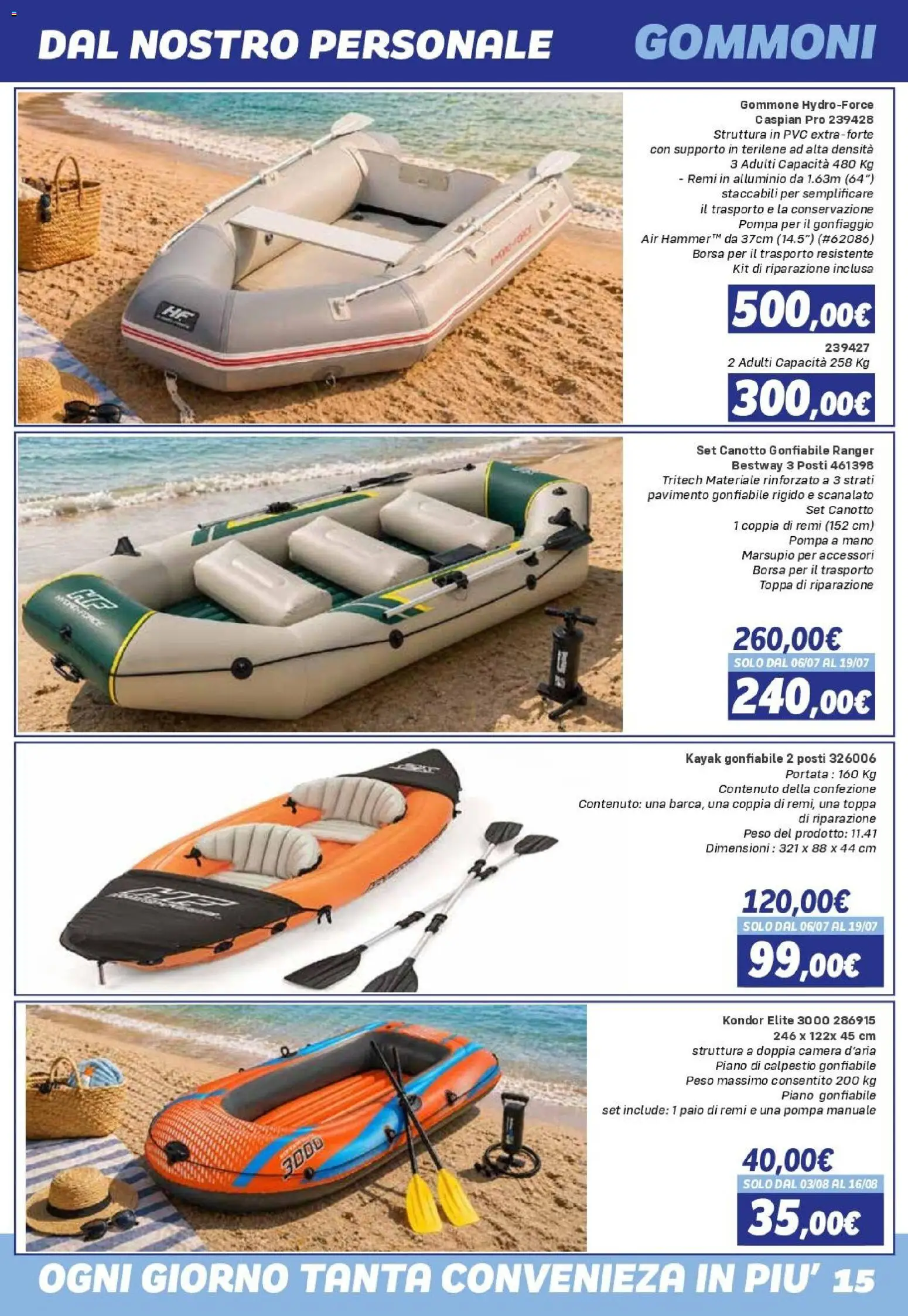 Volantino Orizzonte del 08/05/2026 | Pagina: 15 | Prodotti: Pavimento, Toppa, Alluminio, Gonfiabile