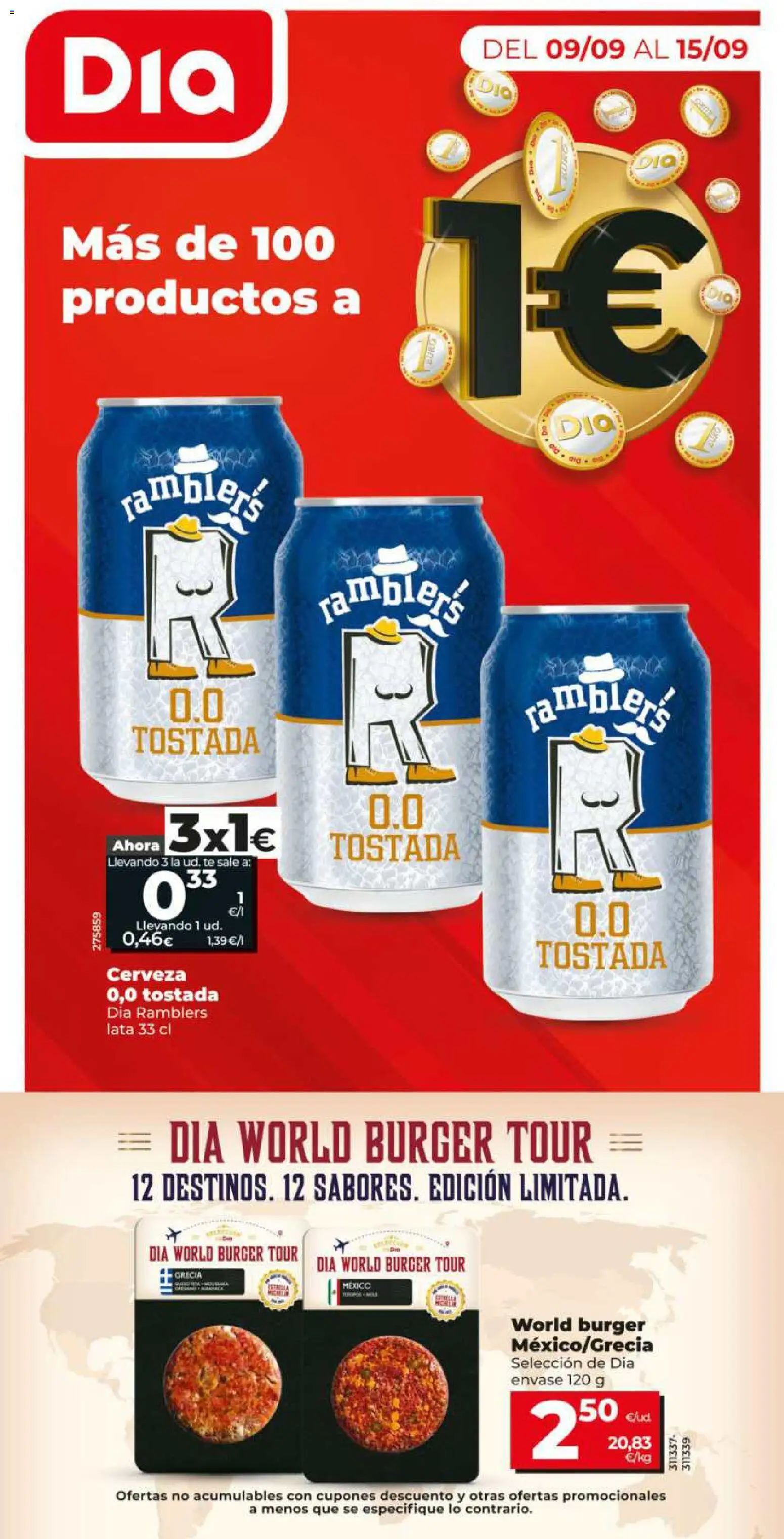Dia - folleto │ válido desde el 09/09/2026 | Página: 1 | Productos: Cerveza, Té