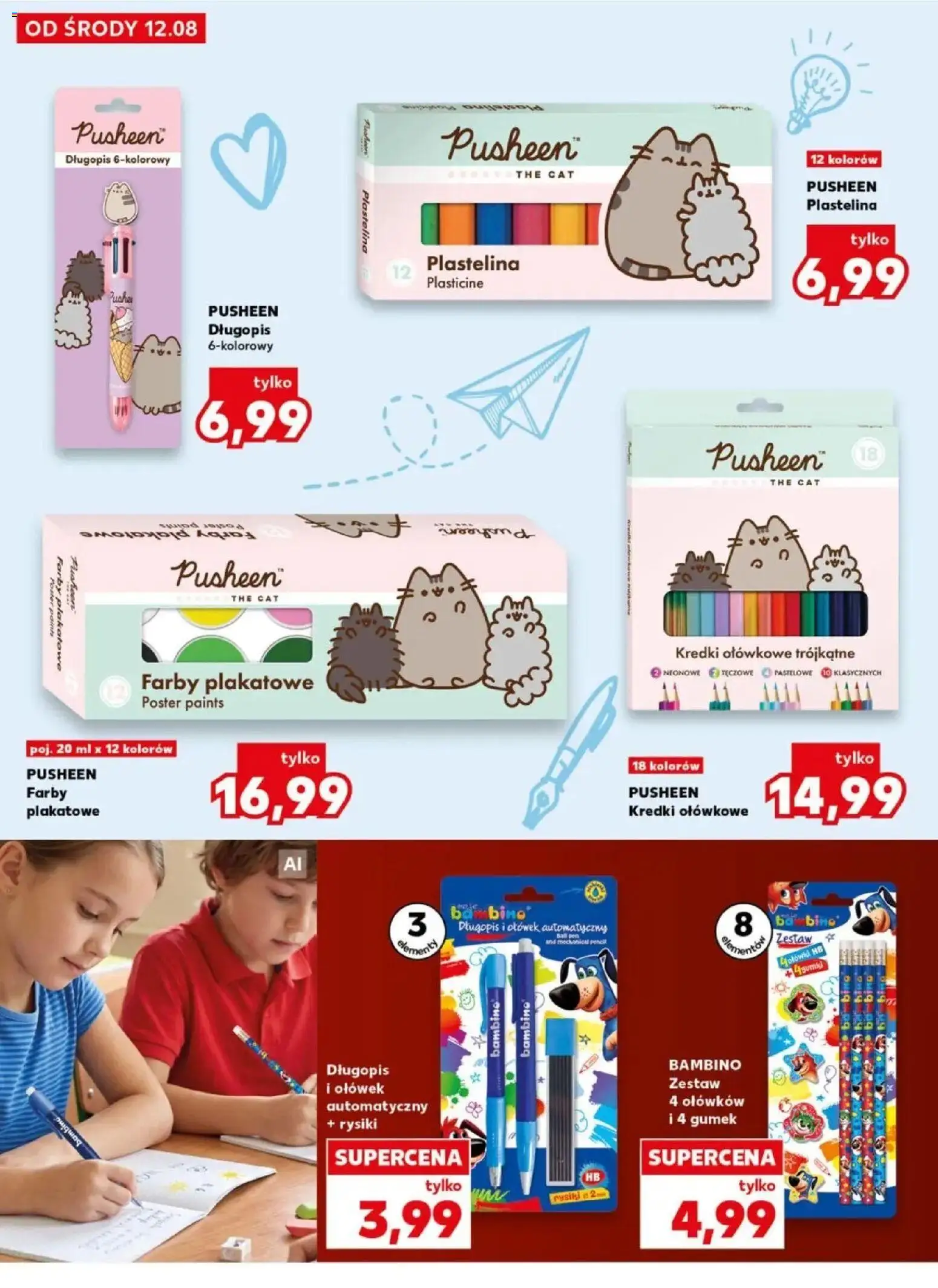 Kaufland gazetka - Wszystko do szkoły od 12.08.2026 - od jutra PDF | Strona: 14 | Produkty: Plastelina, Kredki