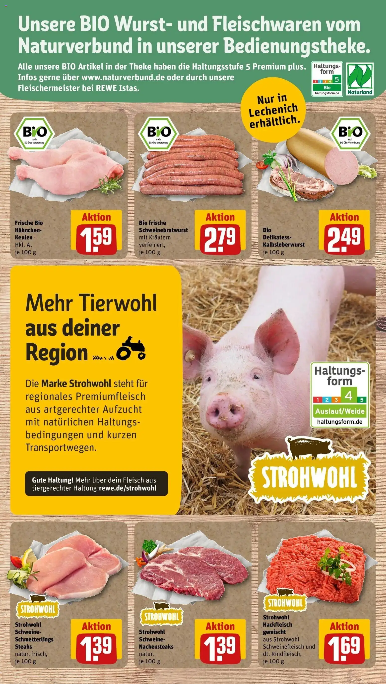 Rewe Prospekt Erftstadt / Lechenich – gültig ab 27.07.2026 | Seite: 29 | Produkte: Nackensteaks, Wurst, Schweinefleisch, Hackfleisch