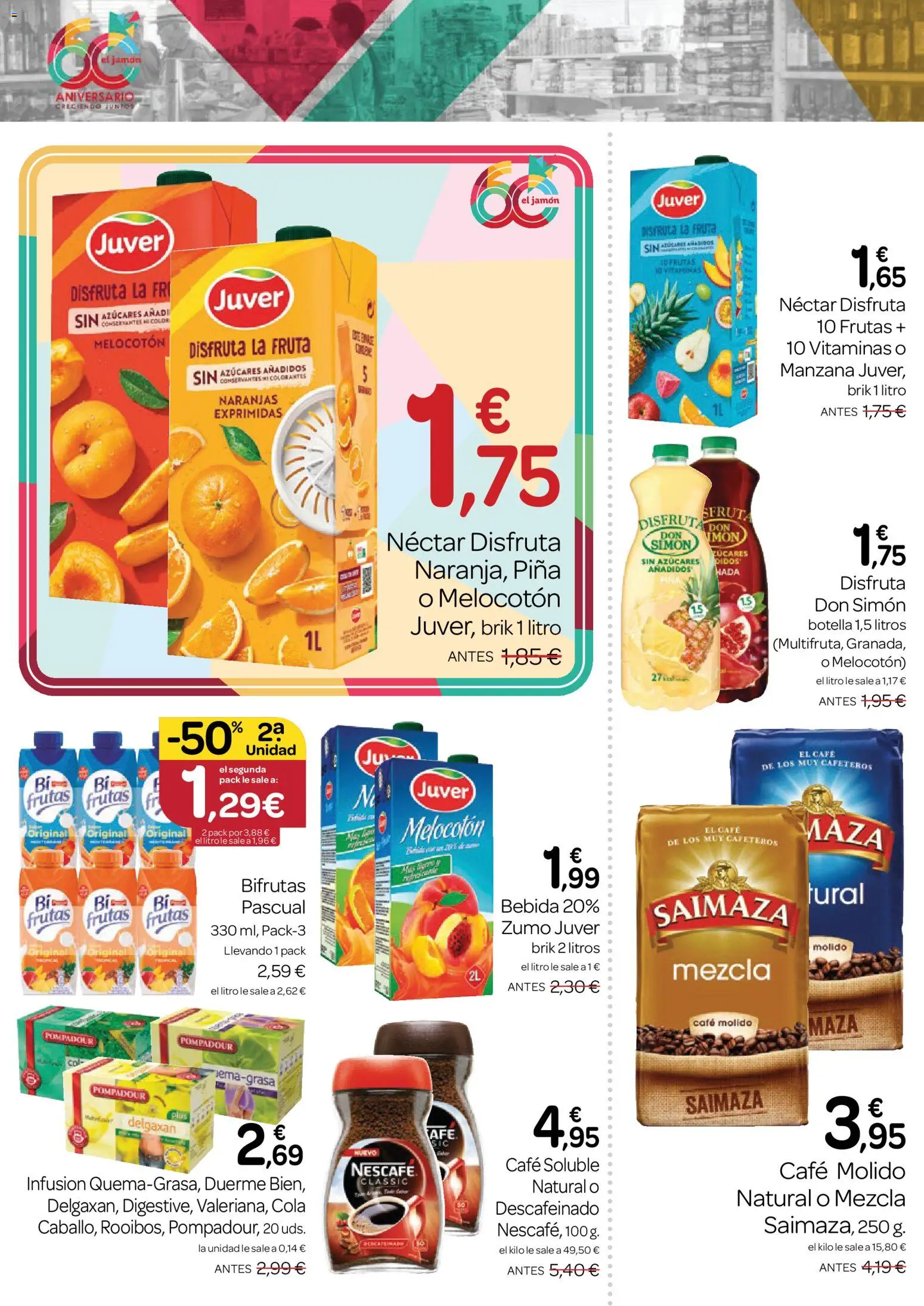 Supermercados El Jamón folleto │ válido desde el 28.05.2026 | Página: 18 | Productos: Naranjas, Café molido, Piña, Μηχανή καφέ