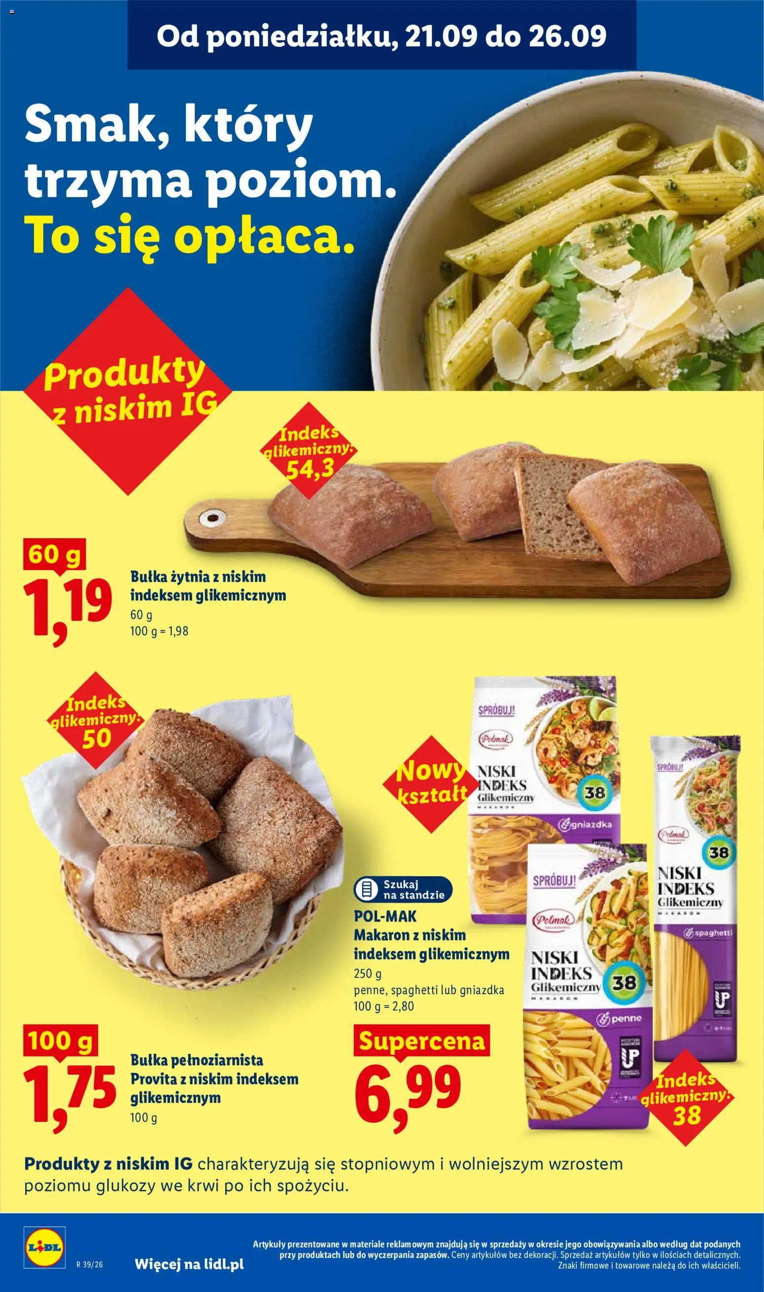 Lidl Polsko leták od 21.09.2026 | Strana: 52 | Produkty: Penne