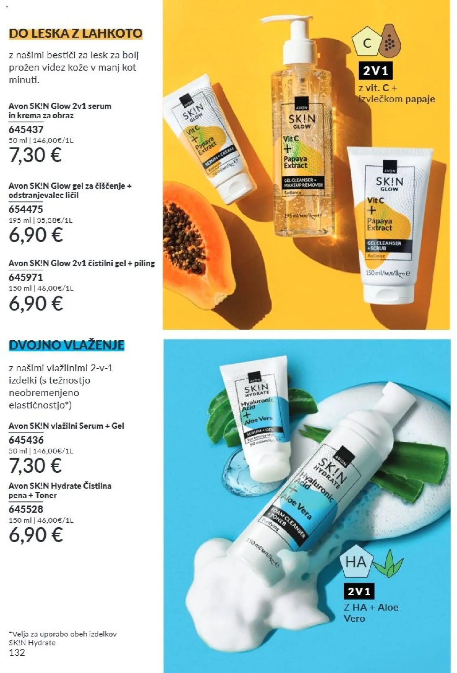 Novi Avon katalog ponudbe – veljaven od 01.09.2026 | Stran: 132 | Izdelki: Toner, Piling, Odstranjevalec licil, Krema za obraz