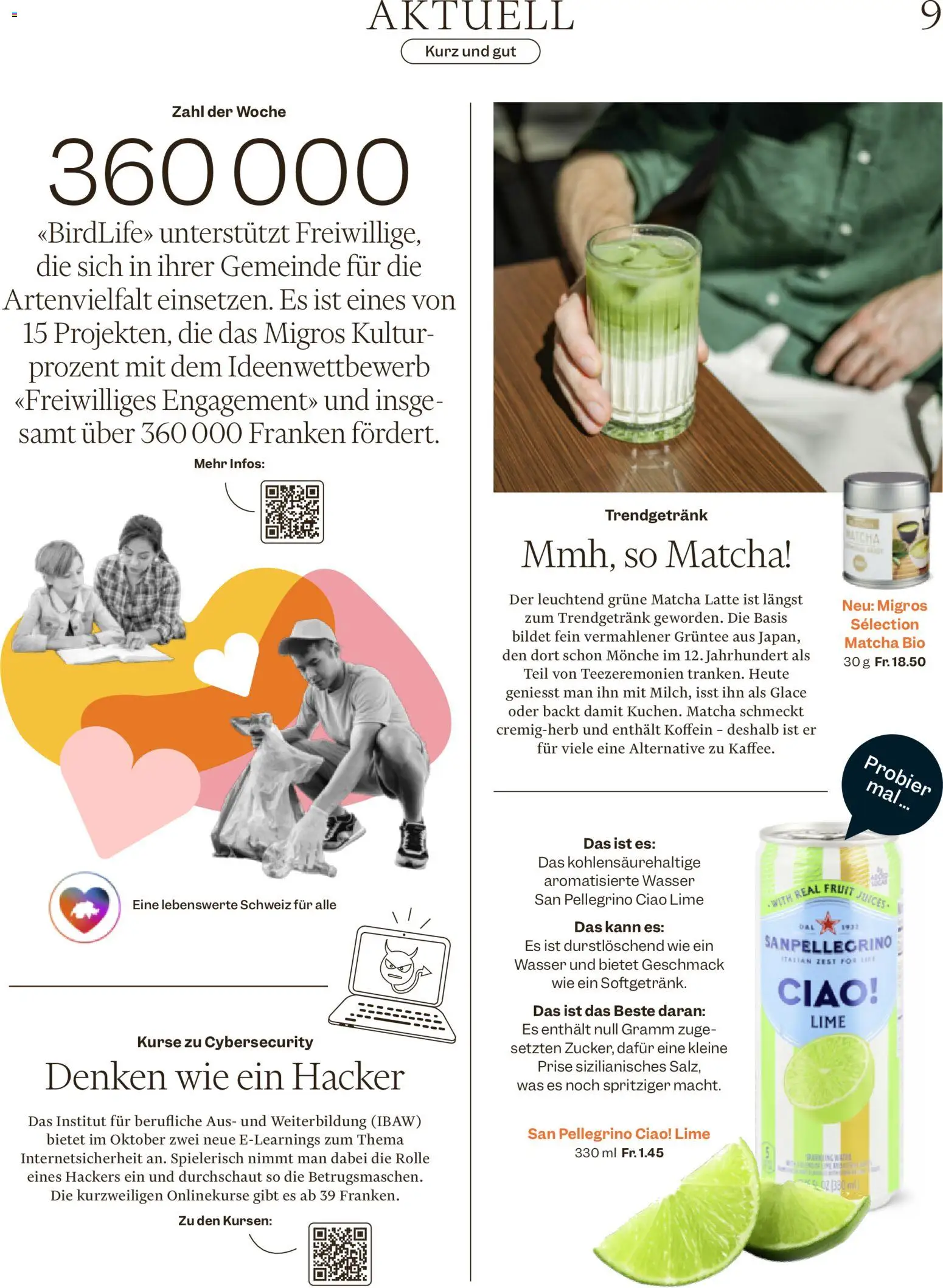 Migros aktionen Magazin – gültig ab 07.10.2026 | Seite: 9 | Produkte: Glace, Wasser