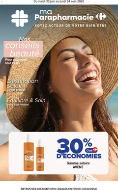 Carrefour - Prévisualisation de Carrefour Parapharmacie, beauté, santé et bien-être valide à partir de 30/06/2026