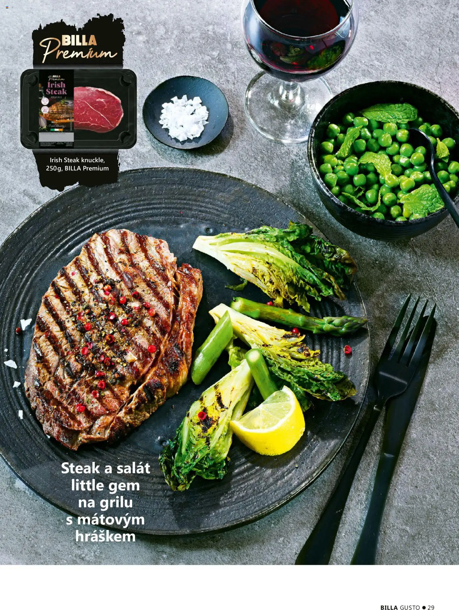 Billa leták - Gusto: Léto 2026 od 01.06.2026 | Strana: 29 | Produkty: Salát, Steak