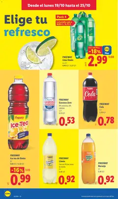 Vista previa FREEWAY Limón, Con un 6% de zumo, de limón., 2 l válido desde el 19/10/2026 | Página: 18