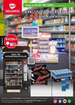 Selgros Kiosk-Ordersatz ab 01.09.2026 gültig