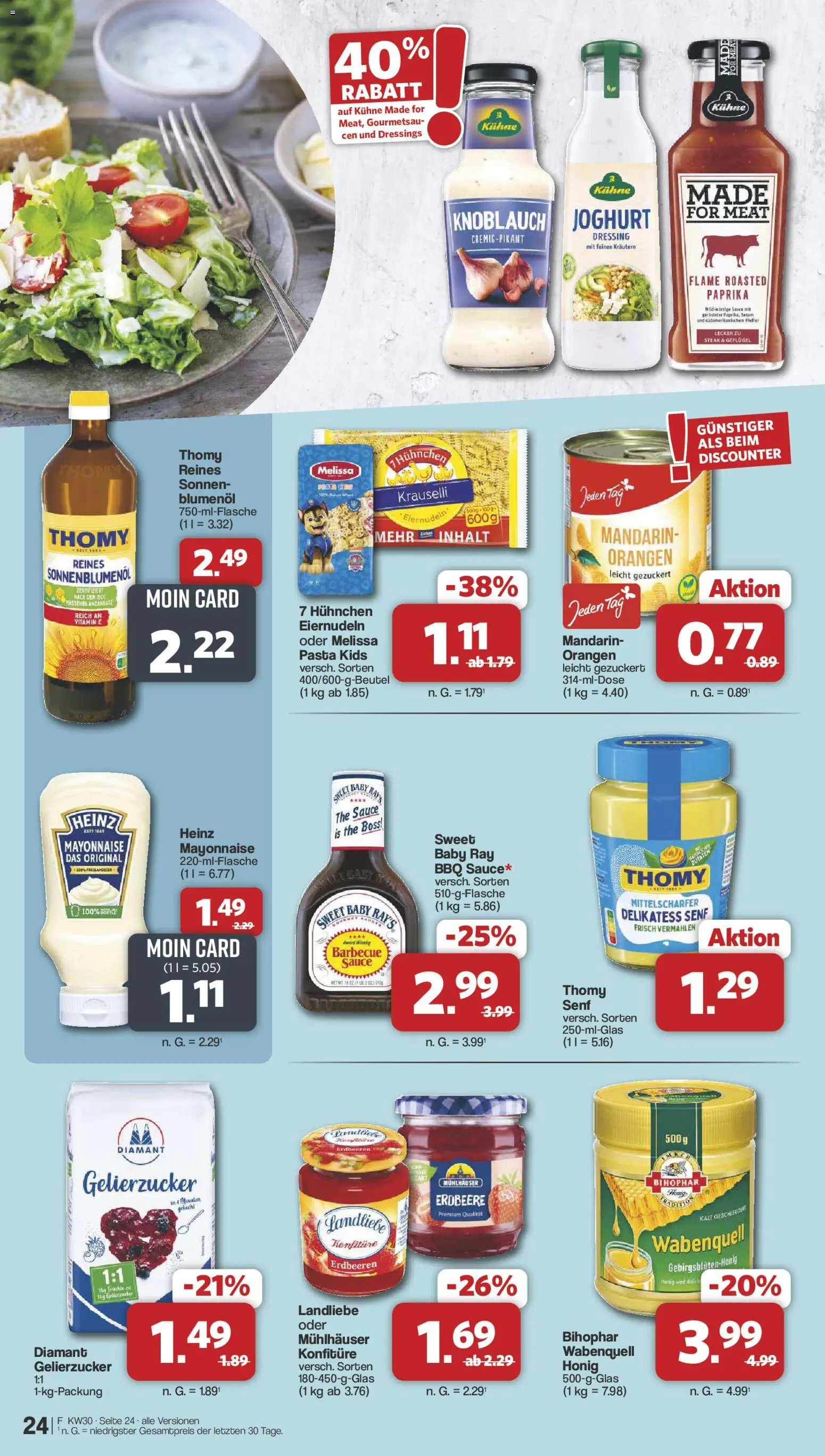 Famila Nordwest Prospekt – gültig ab 20.07.2026 | Seite: 24 | Produkte: Sonnenblumenol, Paprika, Knoblauch, Erdbeeren
