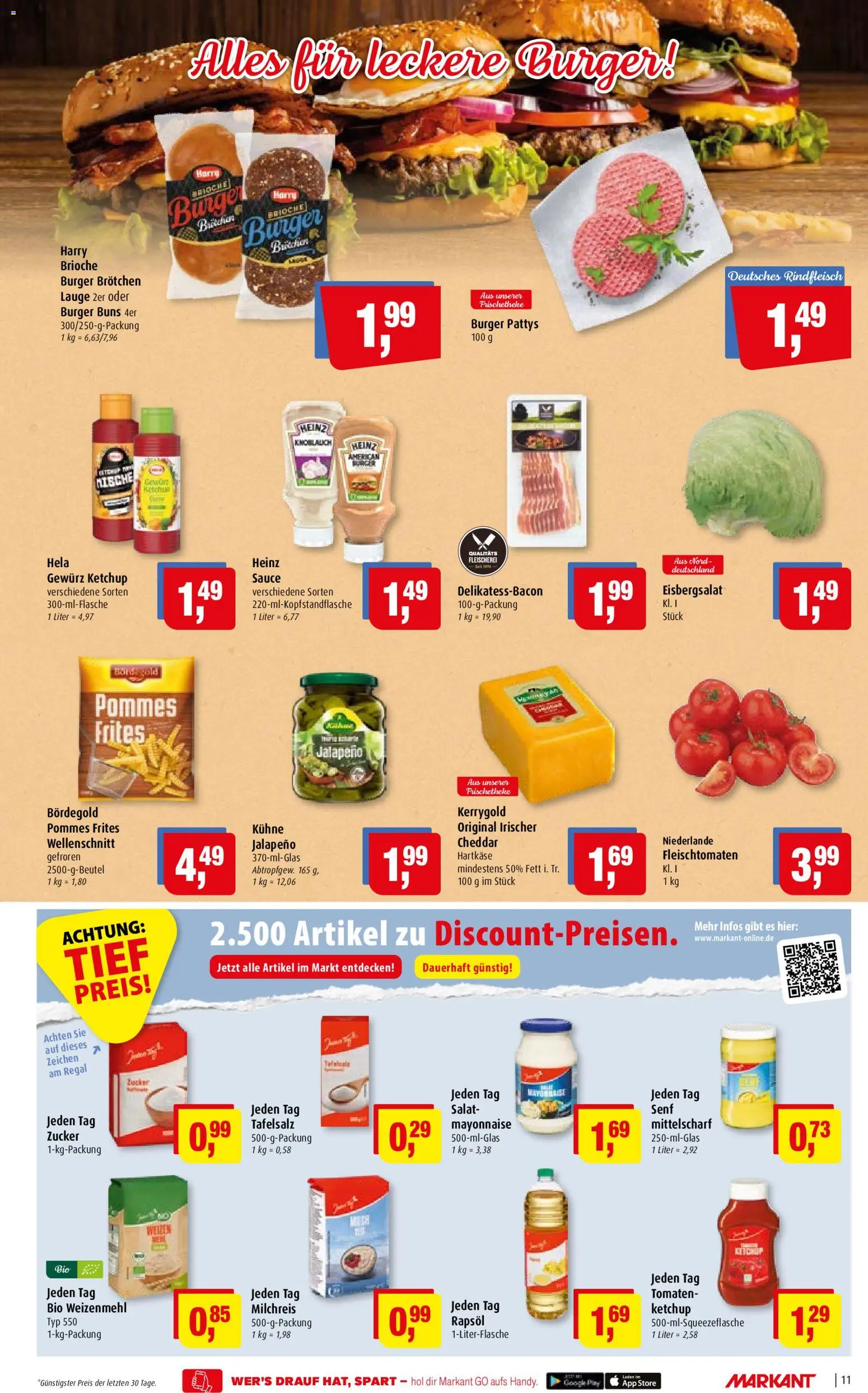 Markant Prospekt – gültig ab 24.08.2026 | Seite: 11 | Produkte: Rapsöl, Regal, Mayonnaise, Zucker
