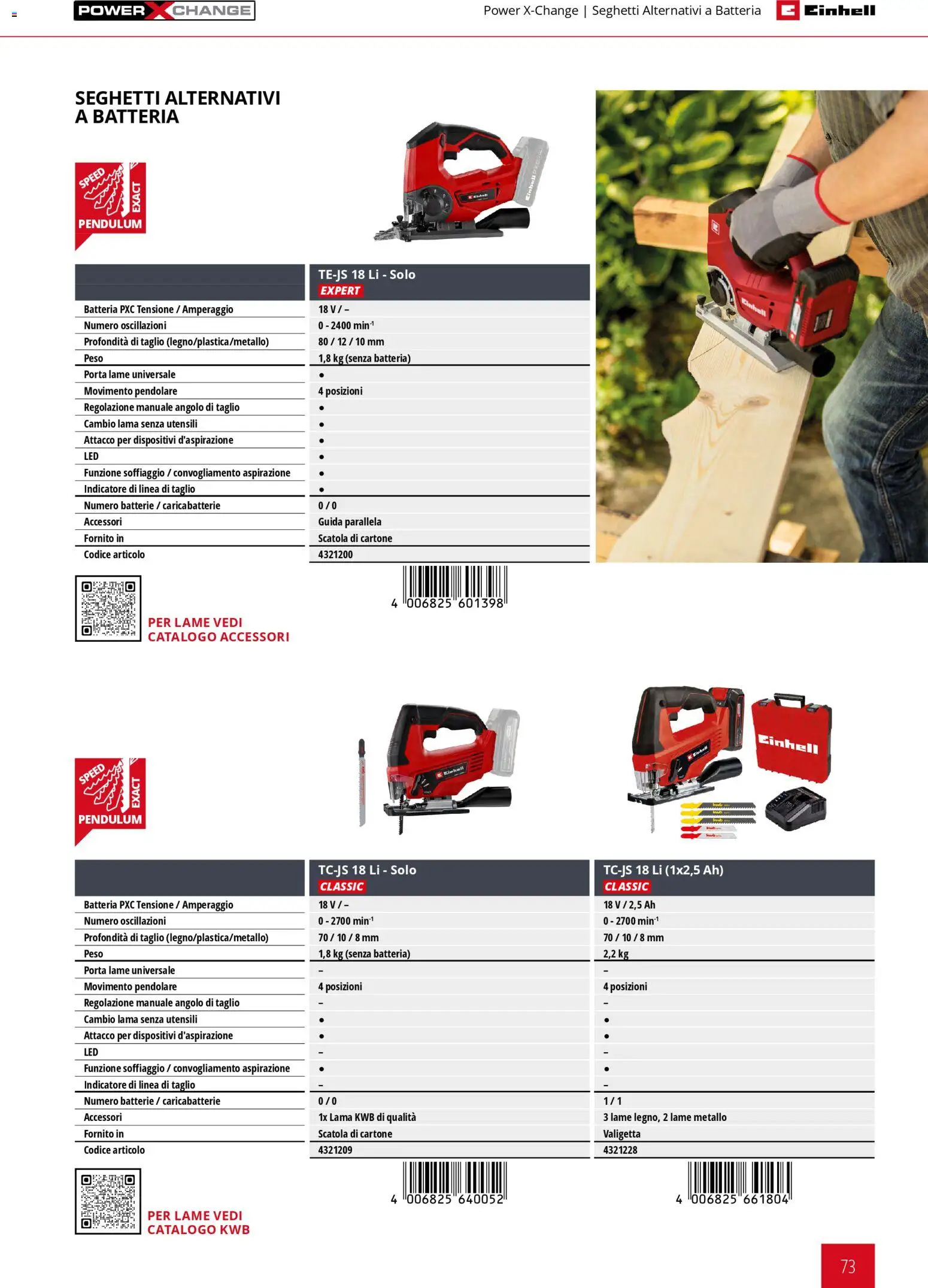 Volantino Einhell del 17.03.2026 | Pagina: 75 | Prodotti: Scatola, Batteria, Batterie, Caricabatterie