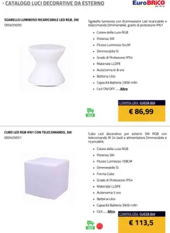 Anteprima del volantino Eurobrico Luci Decorative da Esterno catalogo valido a partire dal 23/07/2025 | Pagina: 19