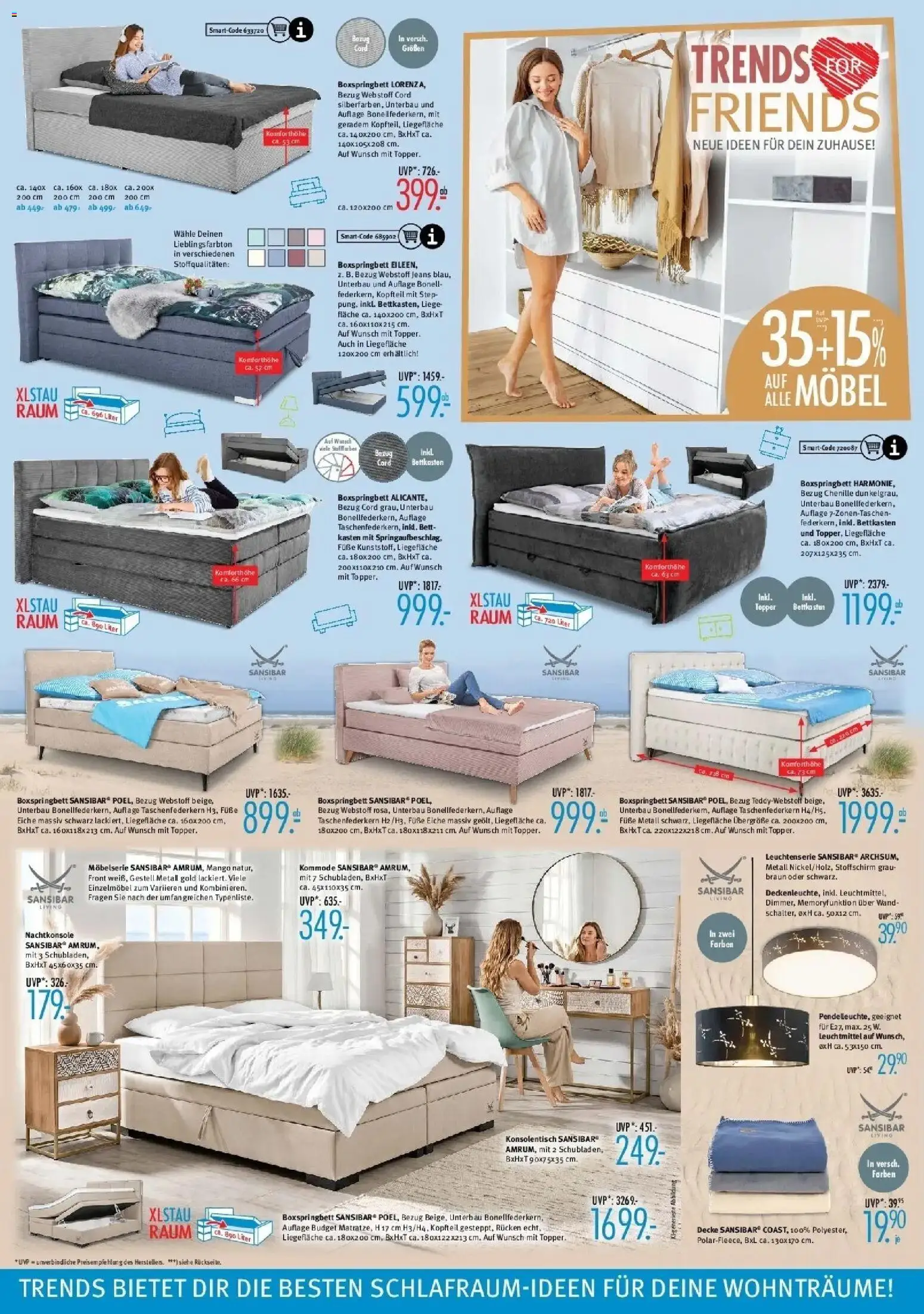 Trends Neue Möbel wirken Wunder (ab 08.08.2026) zum Blättern | Seite: 4 | Produkte: Bett, Kommode, Boxspringbett, Topper