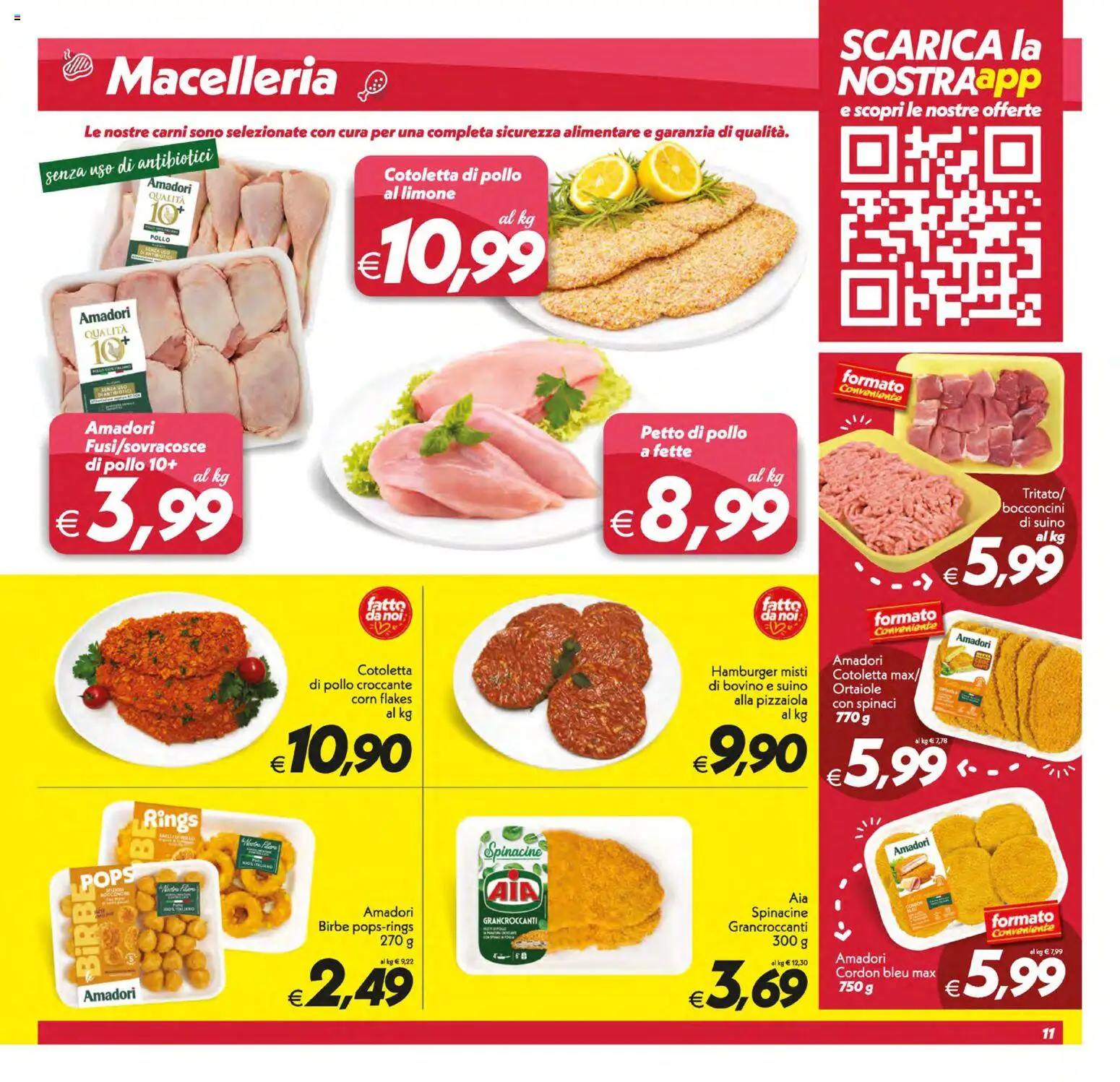 Volantino SuperConveniente del 21/07/2026 | Pagina: 11 | Prodotti: Suino, Limone, Spinaci, Hamburger