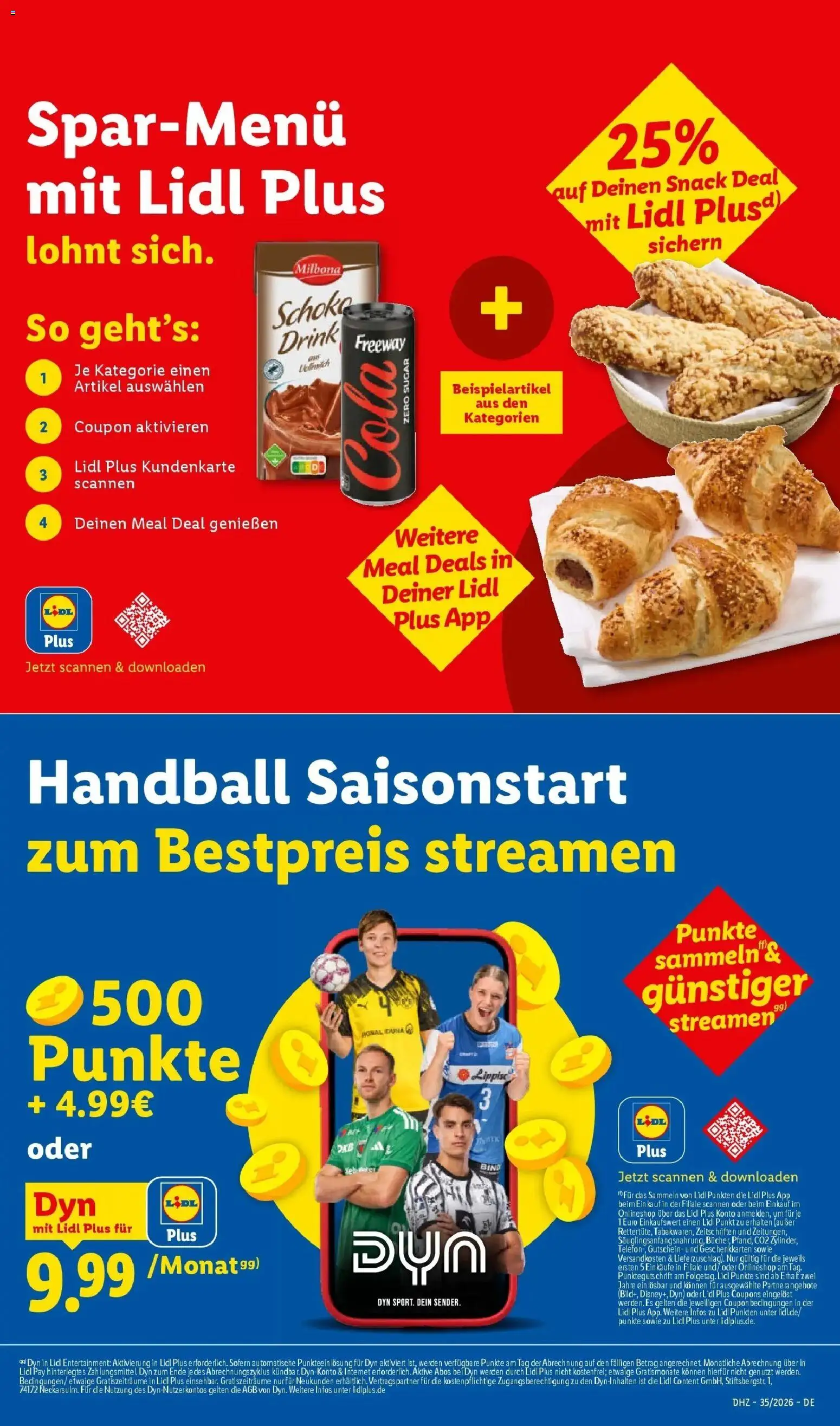 Lidl Prospekt Wahlstedt (ab 24.08.2026) zum Blättern » Angebote | Seite: 7 | Produkte: Cola, Handball