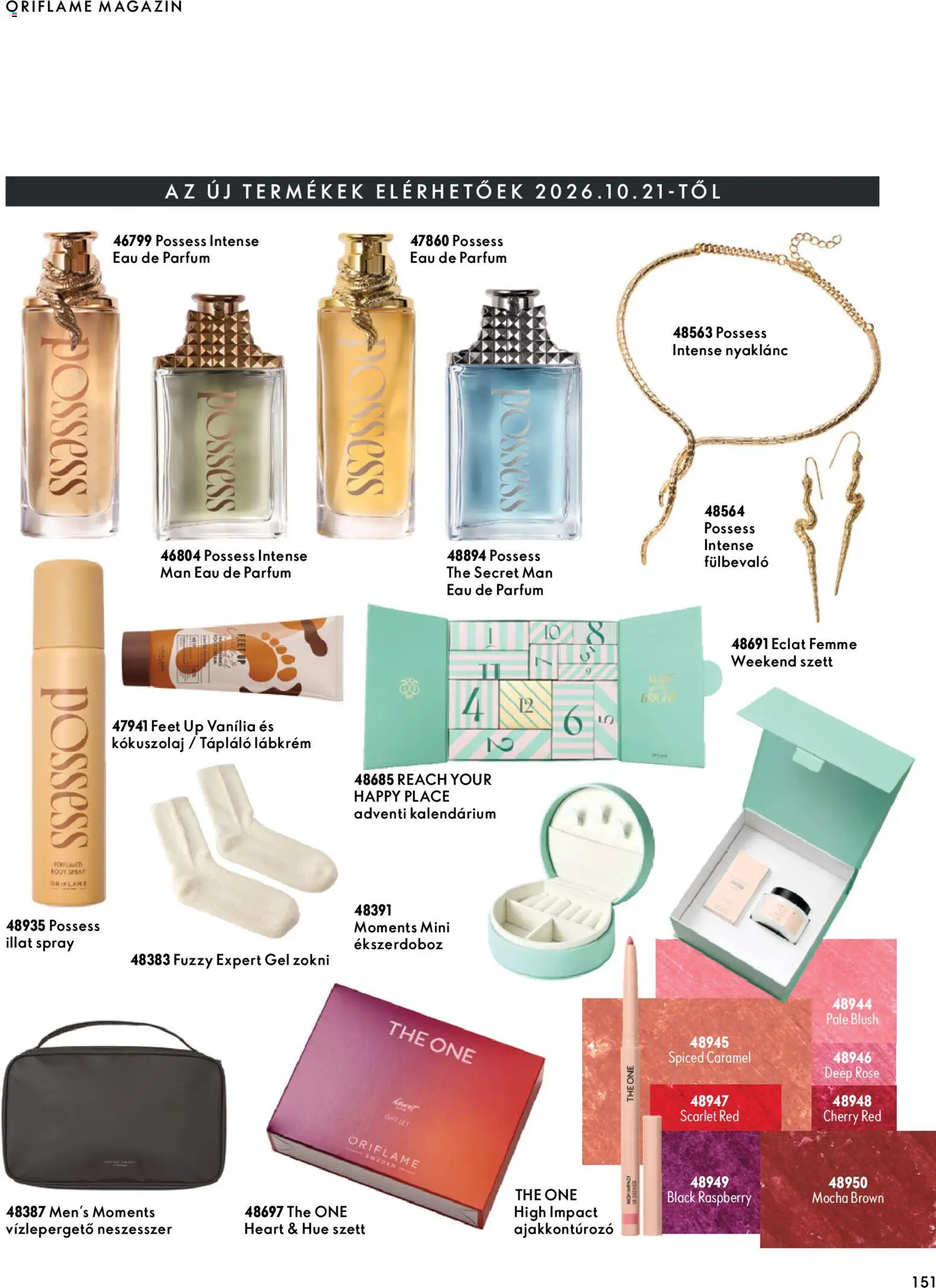 Oriflame akciós ujság - amely érvényes a következő dátumtól: 2026.09.30. | Oldal: 151 | Termékek: Body, Kókuszolaj, Vanília, Gél