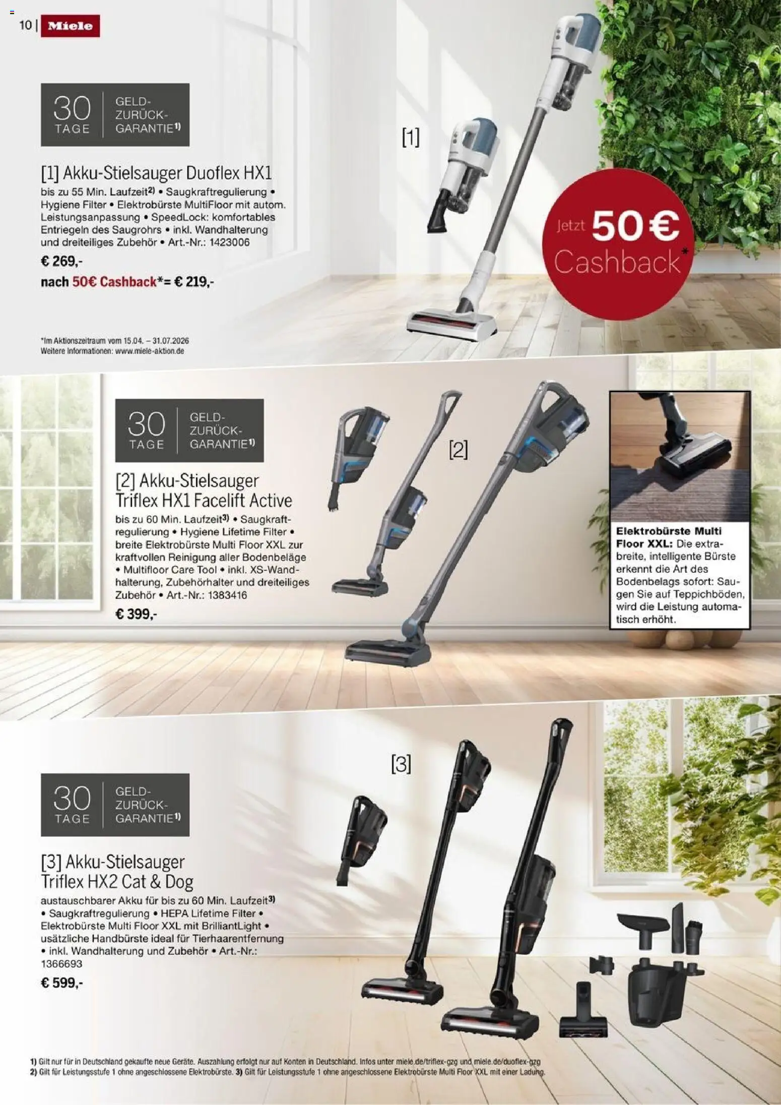 Medimax Miele Magazin – gültig ab 01.05.2026 | Seite: 10 | Produkte: Miele, Tisch, Bürste
