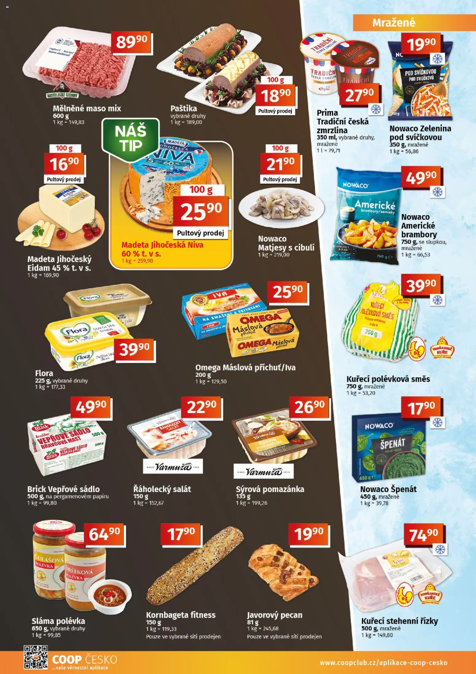 Coop leták - Tuty od 23.09.2026 | Strana: 4 | Produkty: Omega, Uzeniny, Zelenina, Vepřové sádlo