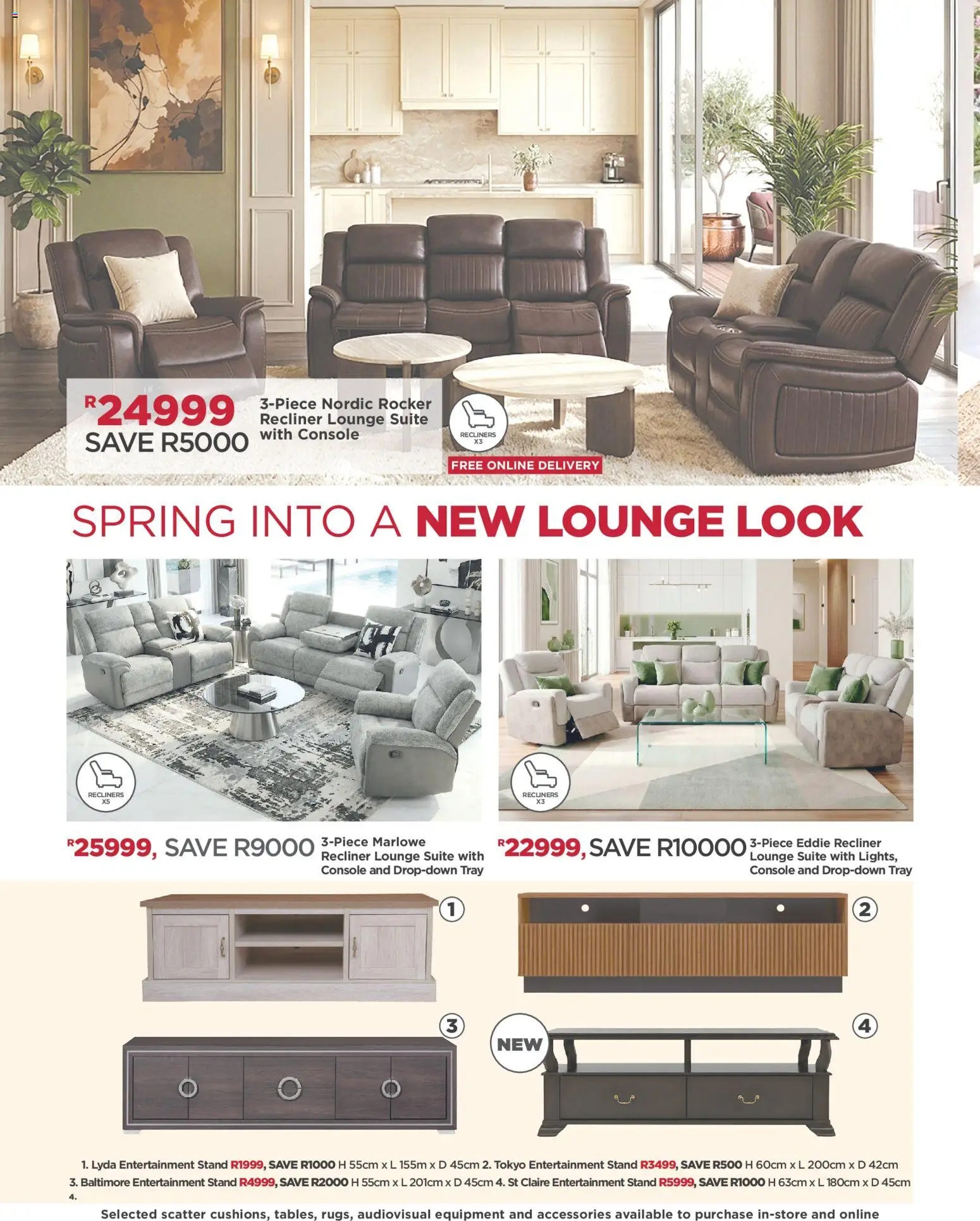 New House and Home catalogue – valid from 07/09/2026 | Page: 4 | Products: Tray, Lounge suite