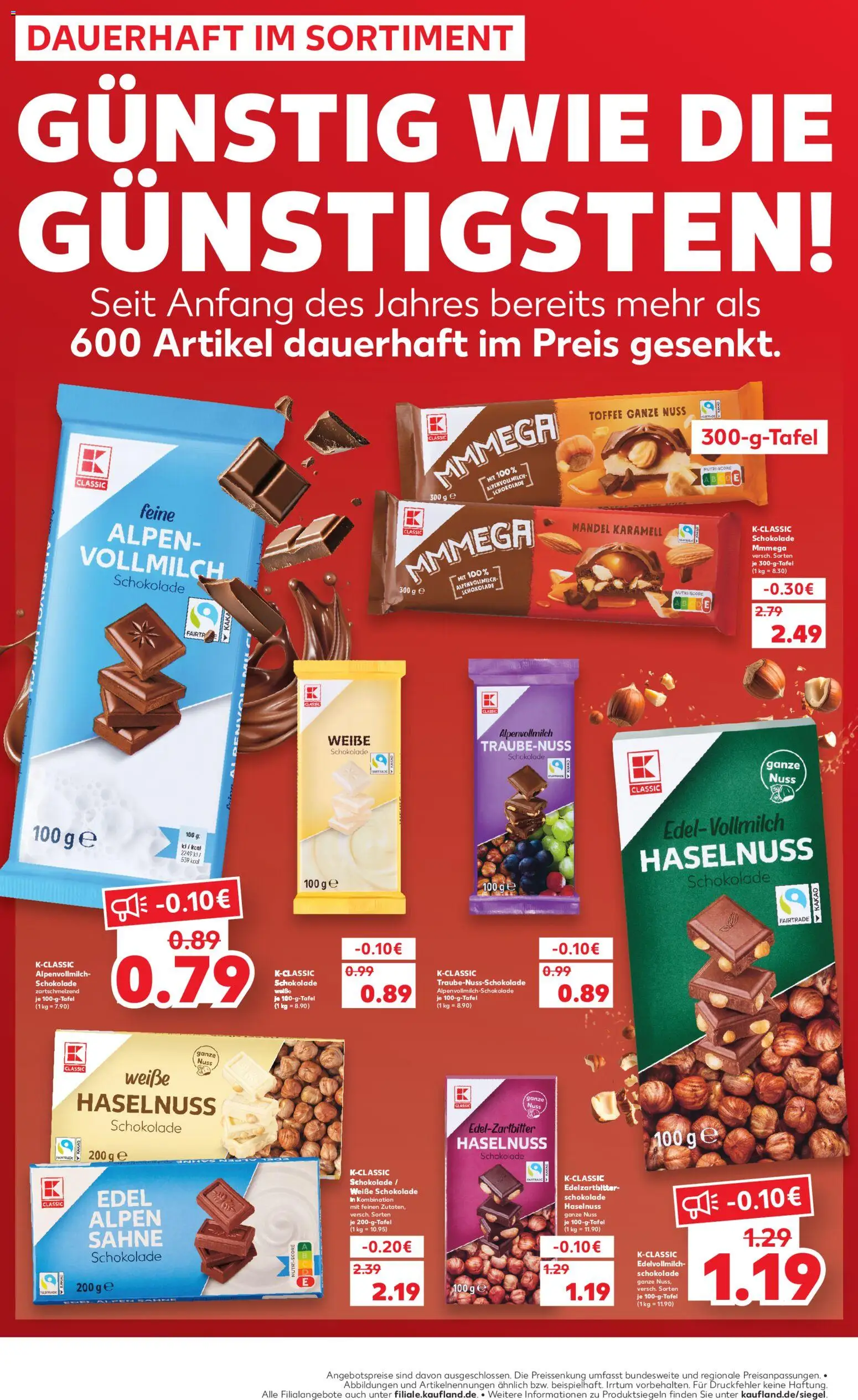 Kaufland Německo leták - Günstig wie die Günstigsten od 17.04.2026 | Strana: 1 | Produkty: Kakao