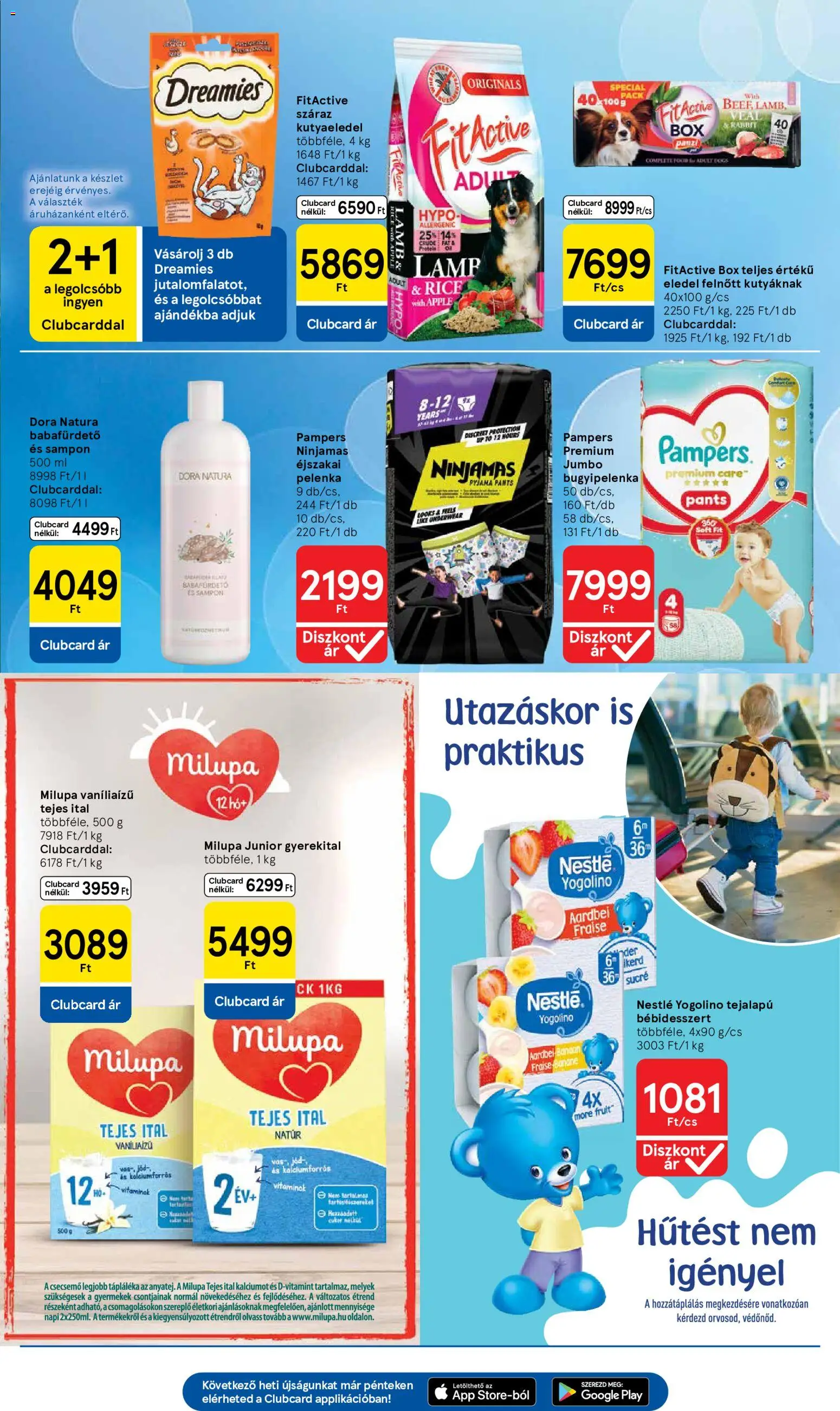 Tesco akciós ujság - amely érvényes a következő dátumtól: 2026.07.30. | Oldal: 27 | Termékek: Pampers, Kutyaeledel, Sampon, Cukor