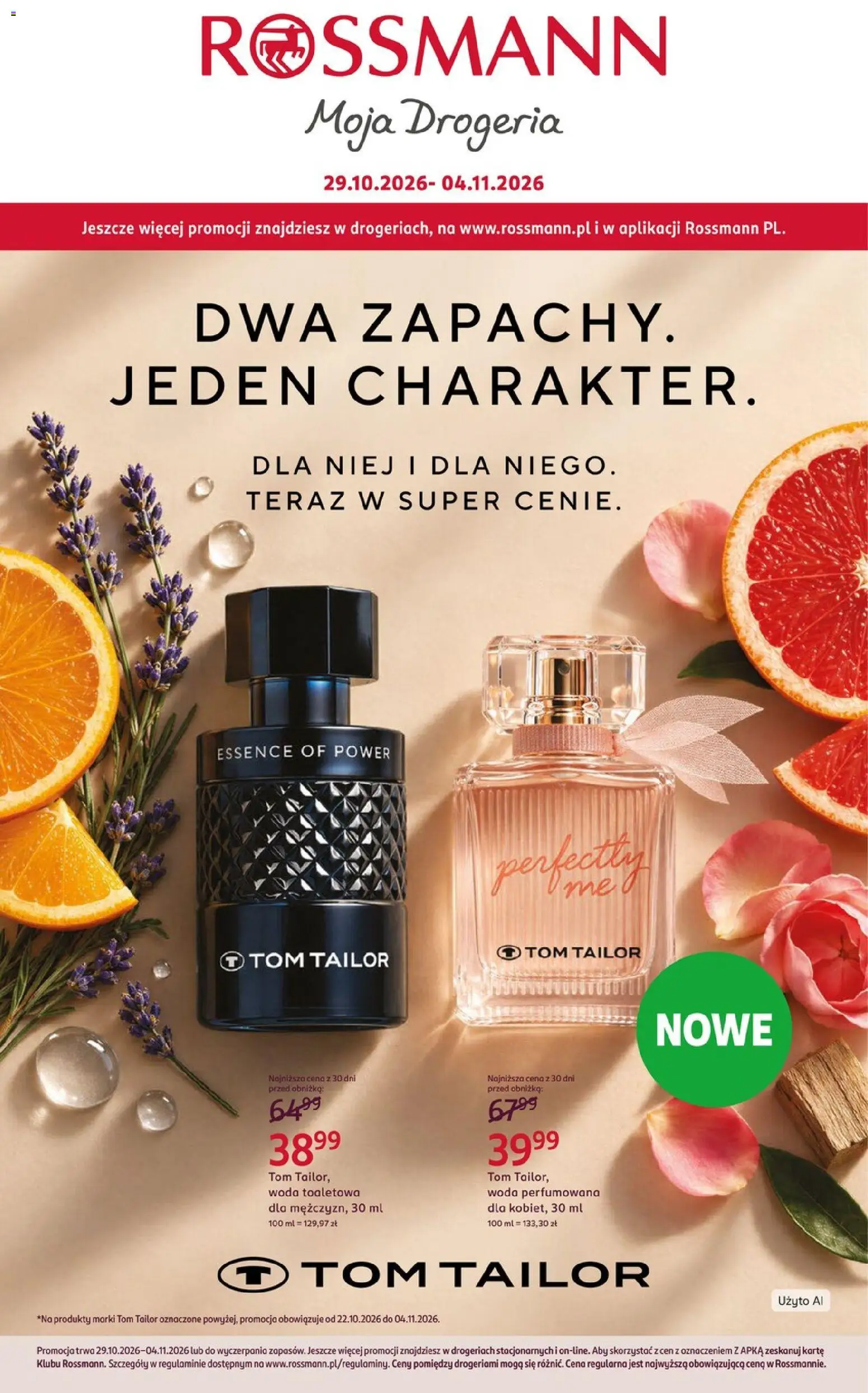 Rossmann gazetka od 29.10.2026 | Strona: 1 | Produkty: Drogeria, Woda toaletowa, Woda