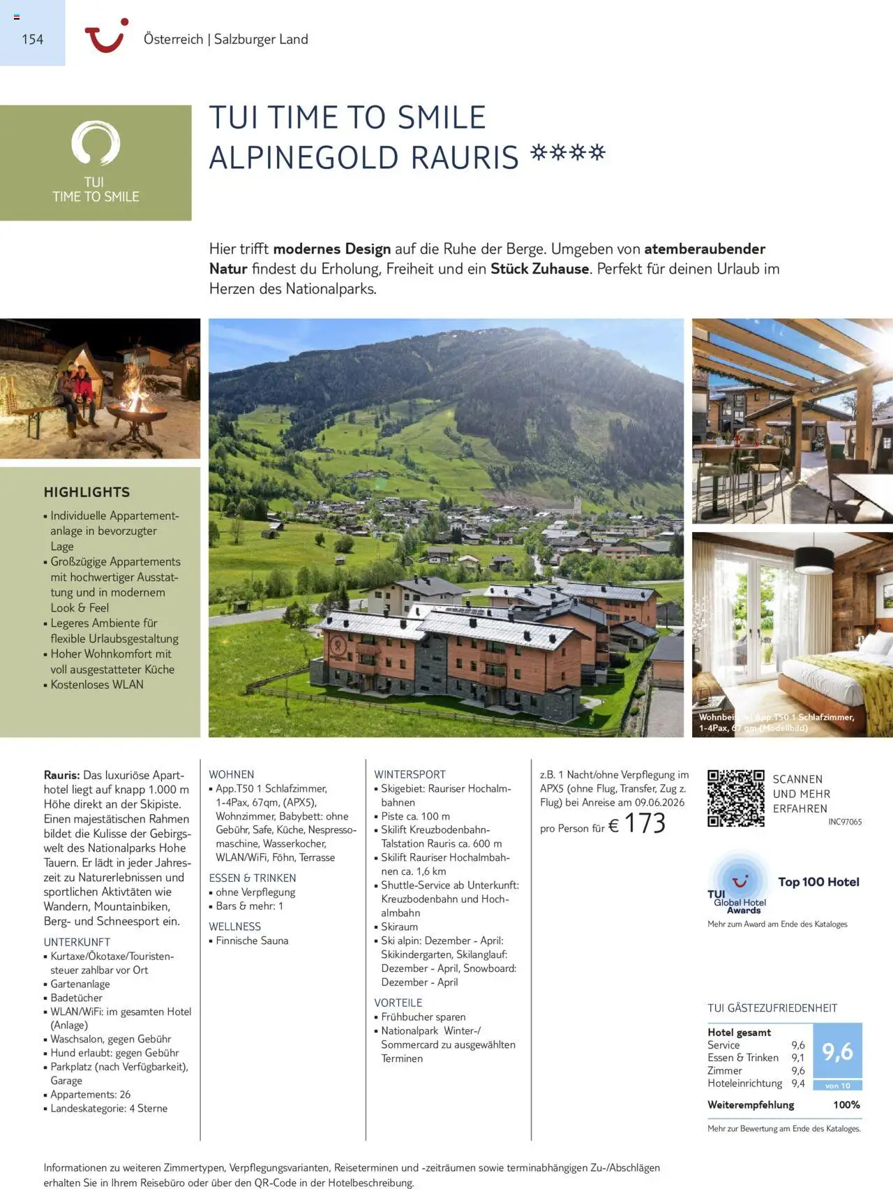 Aida - Urlaub mit eigener Anreise  – gültig ab 01.11.2025 | Seite: 154 | Produkte: Top, Babybett, Küche, Ski