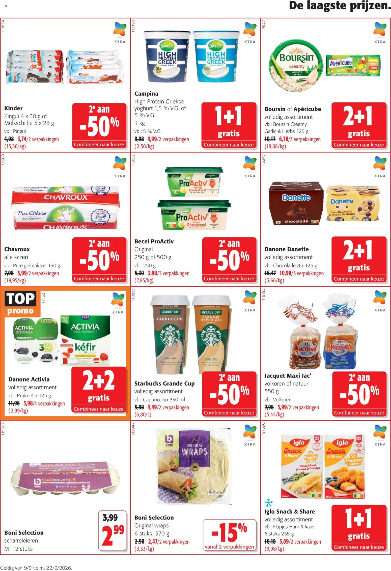 {H1} | Pagina: 12 | Producten: Bolletjes, Kaas, Yoghurt, Chocolade