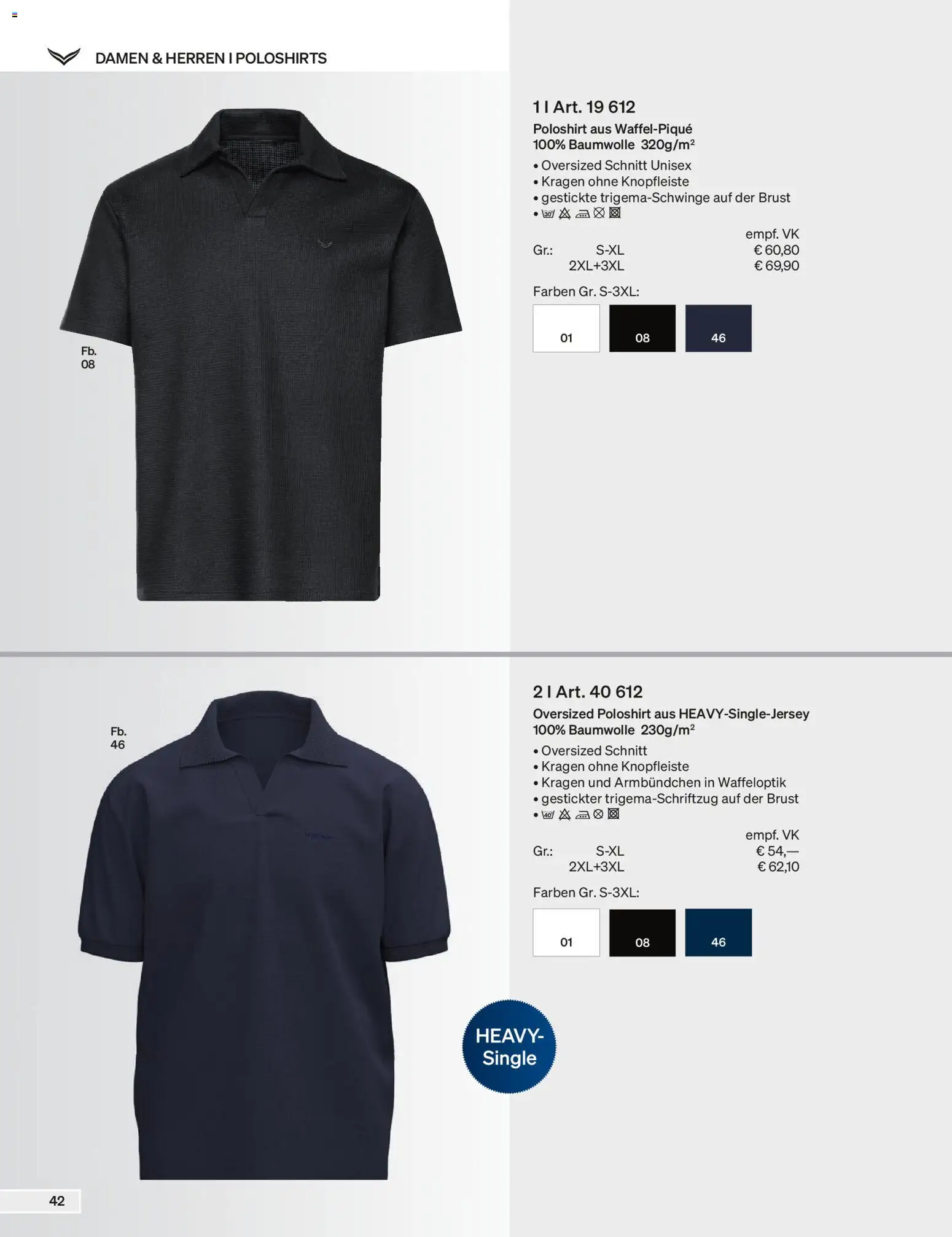 Trigema Prospekt – gültig ab 01.09.2026 | Seite: 43 | Produkte: Poloshirt