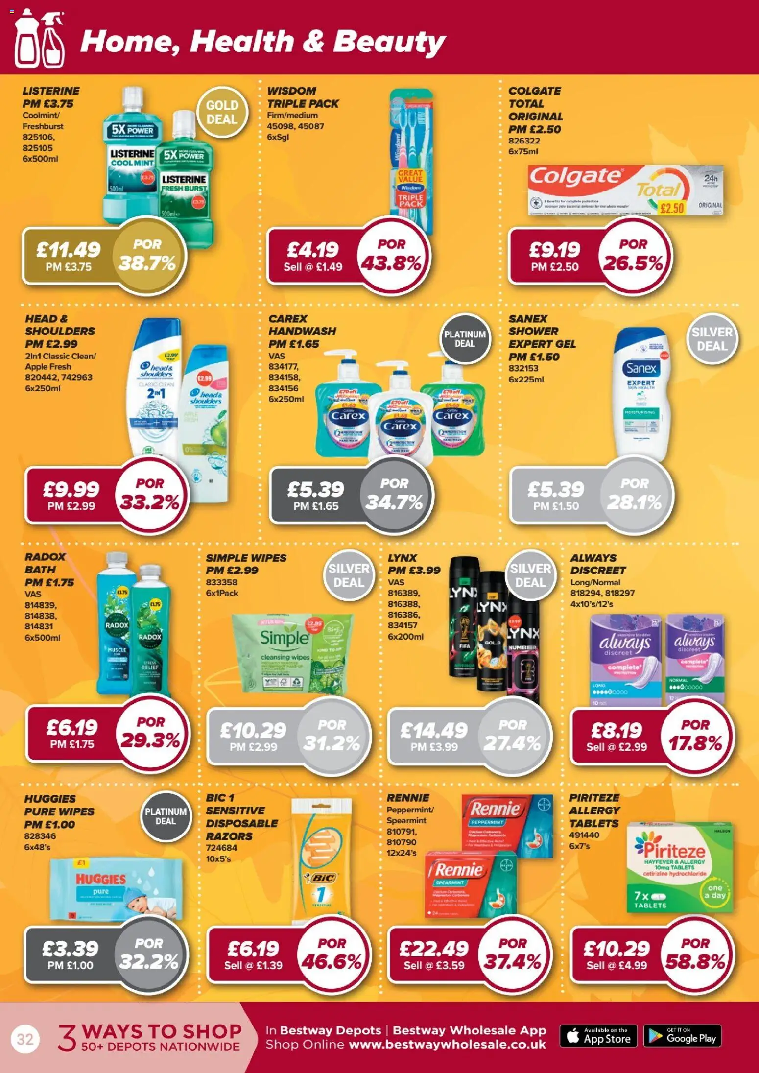 {H1} | Page: 32 | Products: Bath, Apple, Listerine, Mint