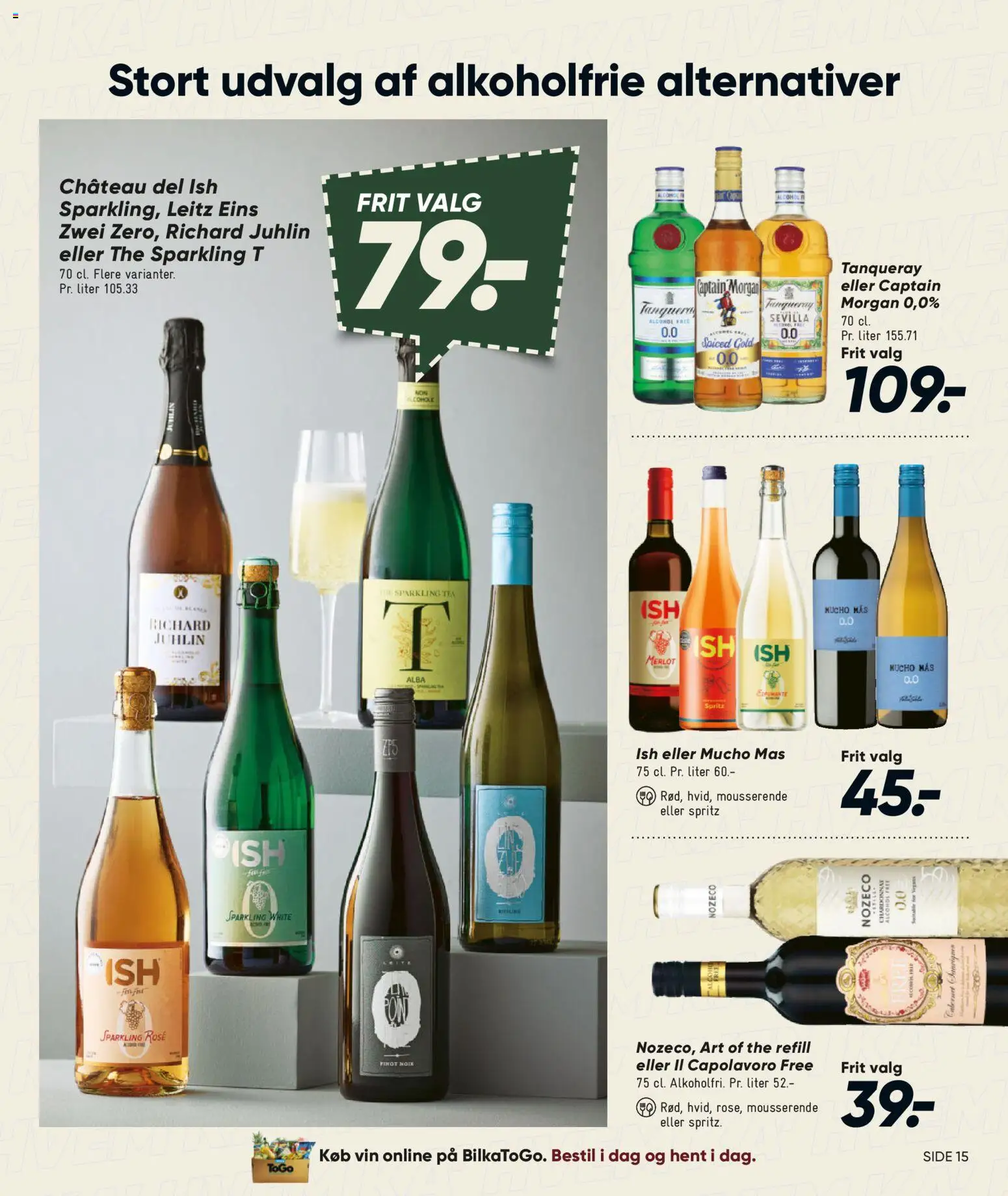 Bilka tilbudsavis – gyldig fra 30/10/2026 | Side: 15 | Produkter: Vin, Captain Morgan