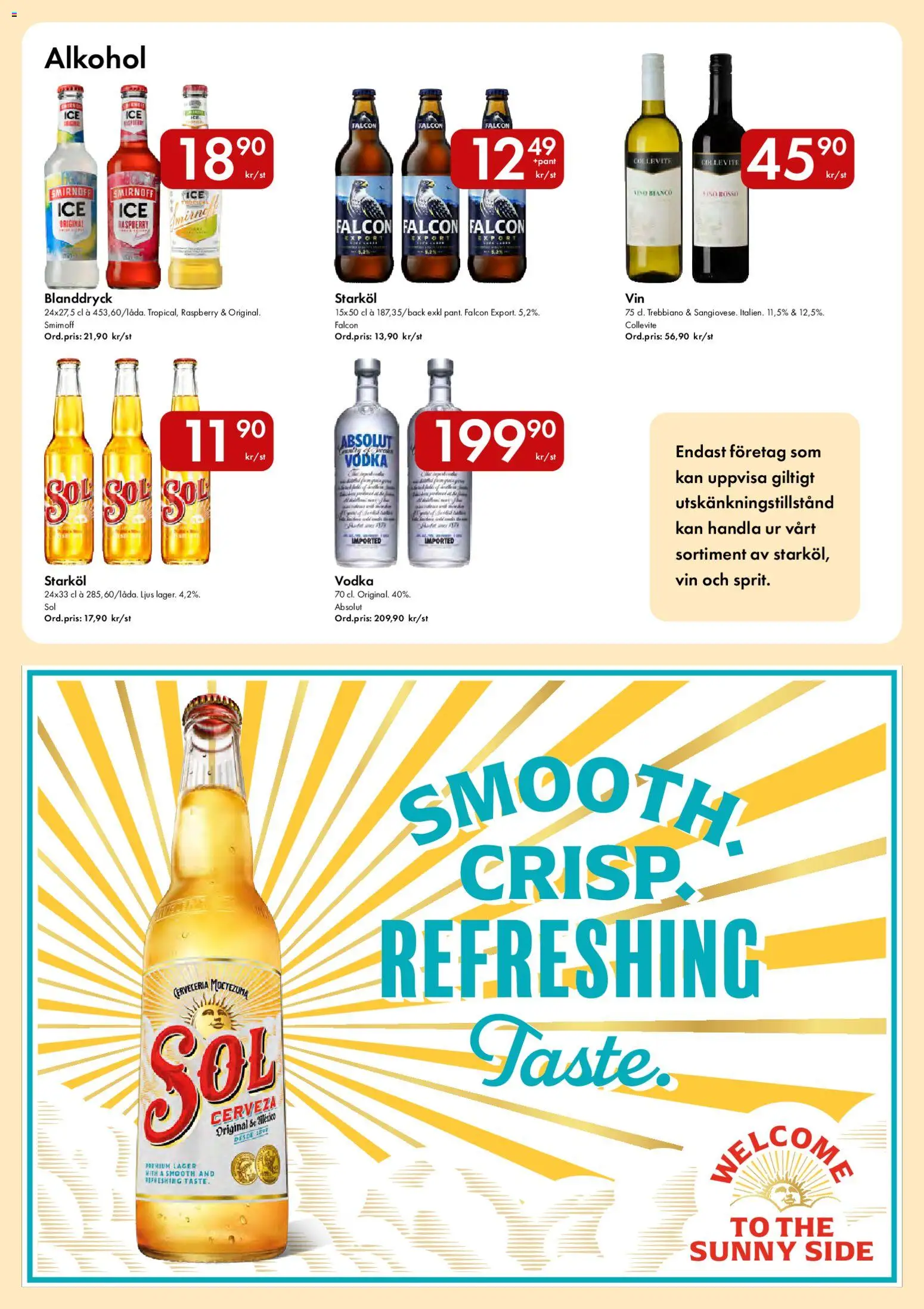 Snabbgross reklamblad aktuell från 01.06.2026 | Sida: 14 | Produkter: Vin, Ljus, Vodka