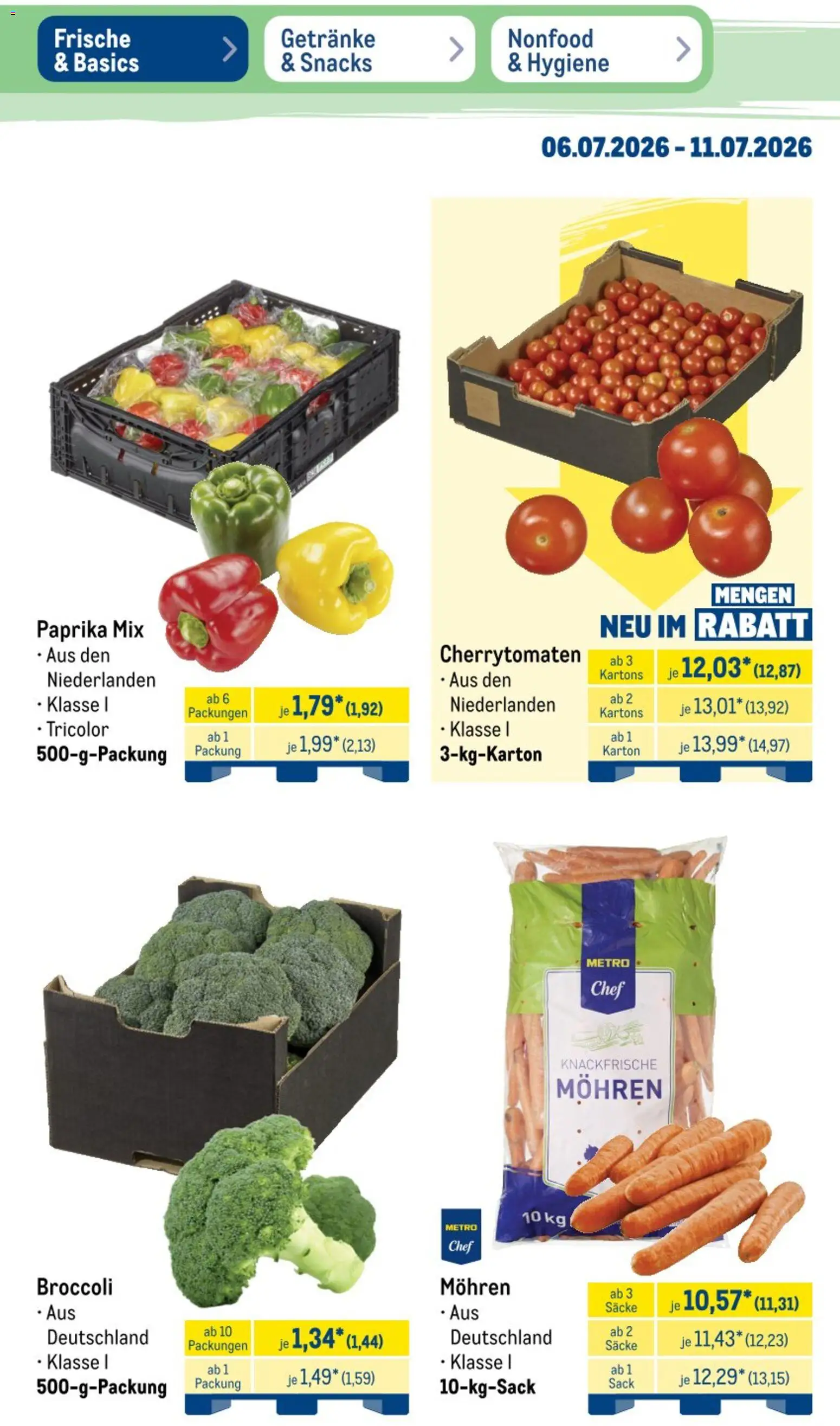 Metro Non Food & Hygiene – gültig ab 06.07.2026 | Seite: 38 | Produkte: Garnelen, Fisch, Fleisch