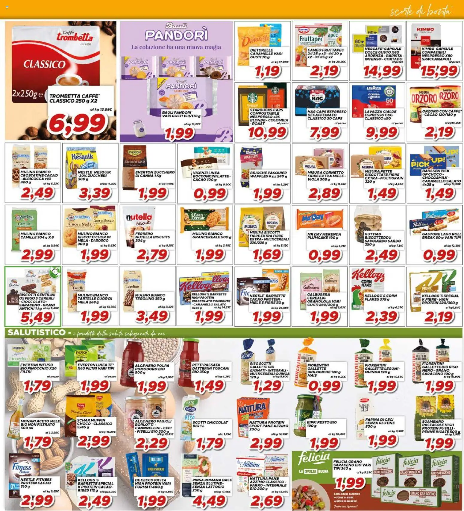 Volantino Ma Supermercati del 20.05.2026 | Pagina: 13 | Prodotti: Cioccolato, Piselli, Miele, Penne