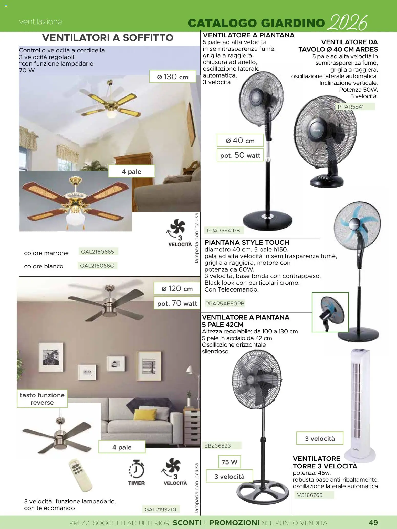 Volantino La Prealpina del 08.06.2026 | Pagina: 3 | Prodotti: Ventilatore, Griglia, Tavolo, Lampada