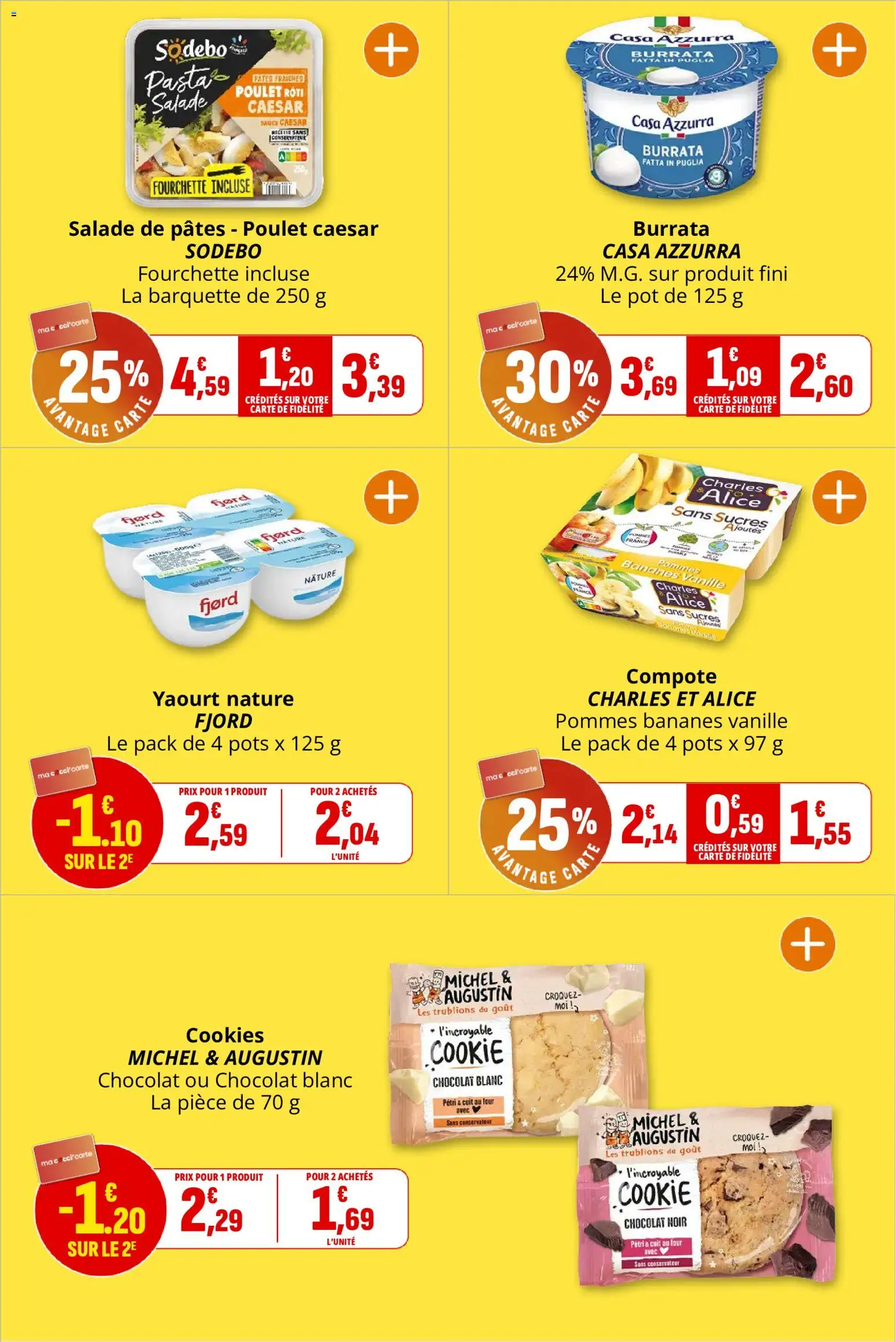 {H1} | Page: 5 | Produits: Four, Cookies, Yaourt, Chocolat