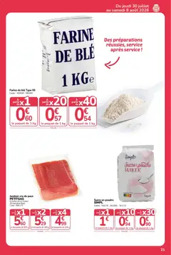 Promocash - Prévisualisation de Promocash catalogue valide à partir de 30/07/2026 | Page: 21 | Produits: Farine de ble, Sucre, Farine, Poudre