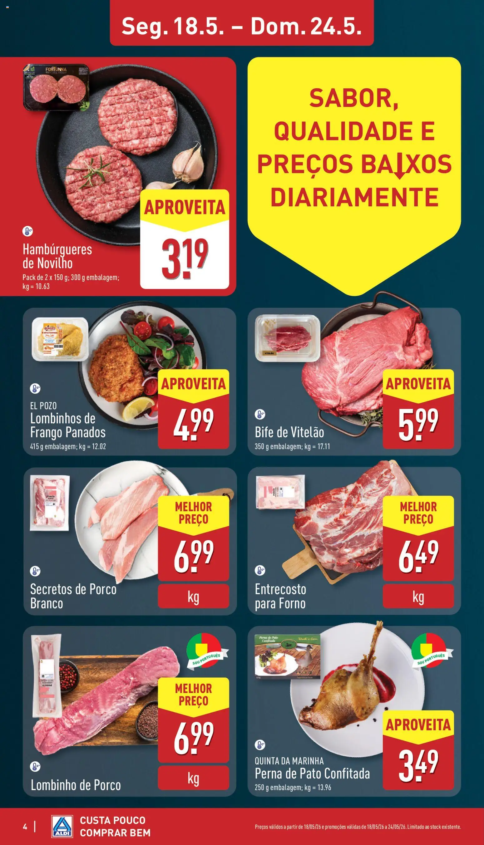 Aldi folheto │ válido de 18.05.2026 | Página: 4 | Produtos: Forno, Frango