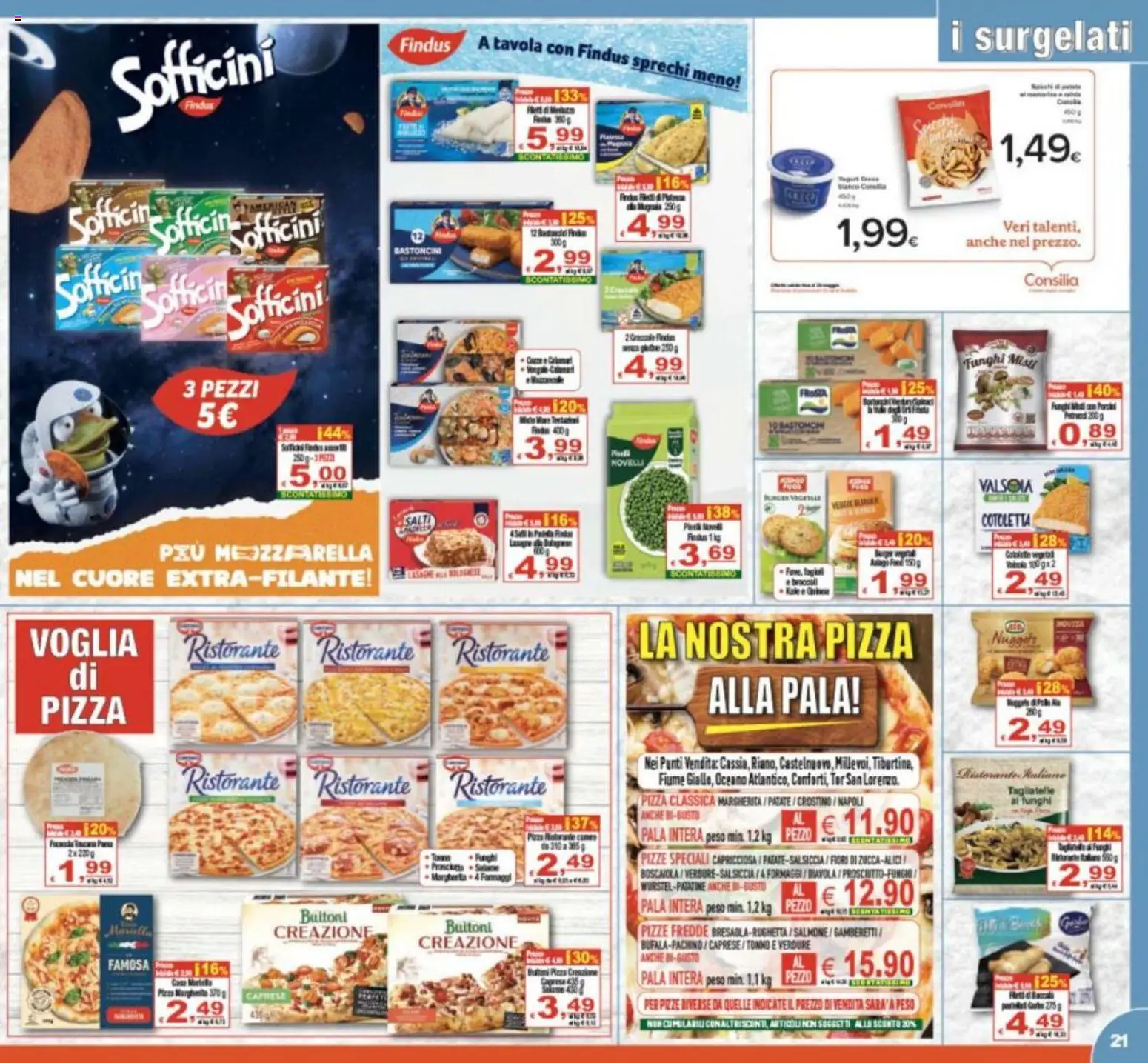 Volantino CTS del 20.05.2026 | Pagina: 21 | Prodotti: Pizza, Tagliatelle, Verdure, Gamberetti