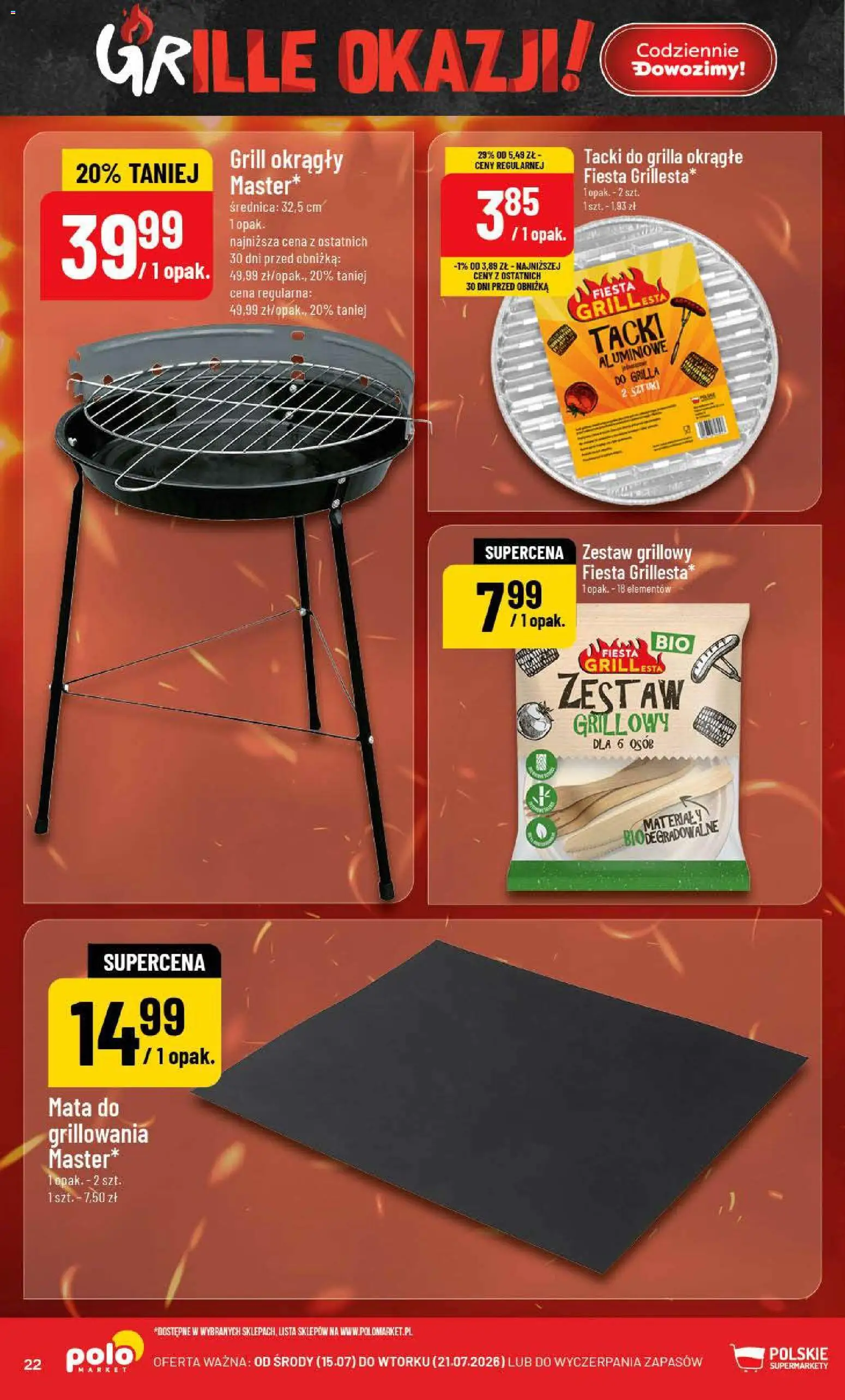POLOmarket gazetka od 15.07.2026 | Strona: 22 | Produkty: Grill