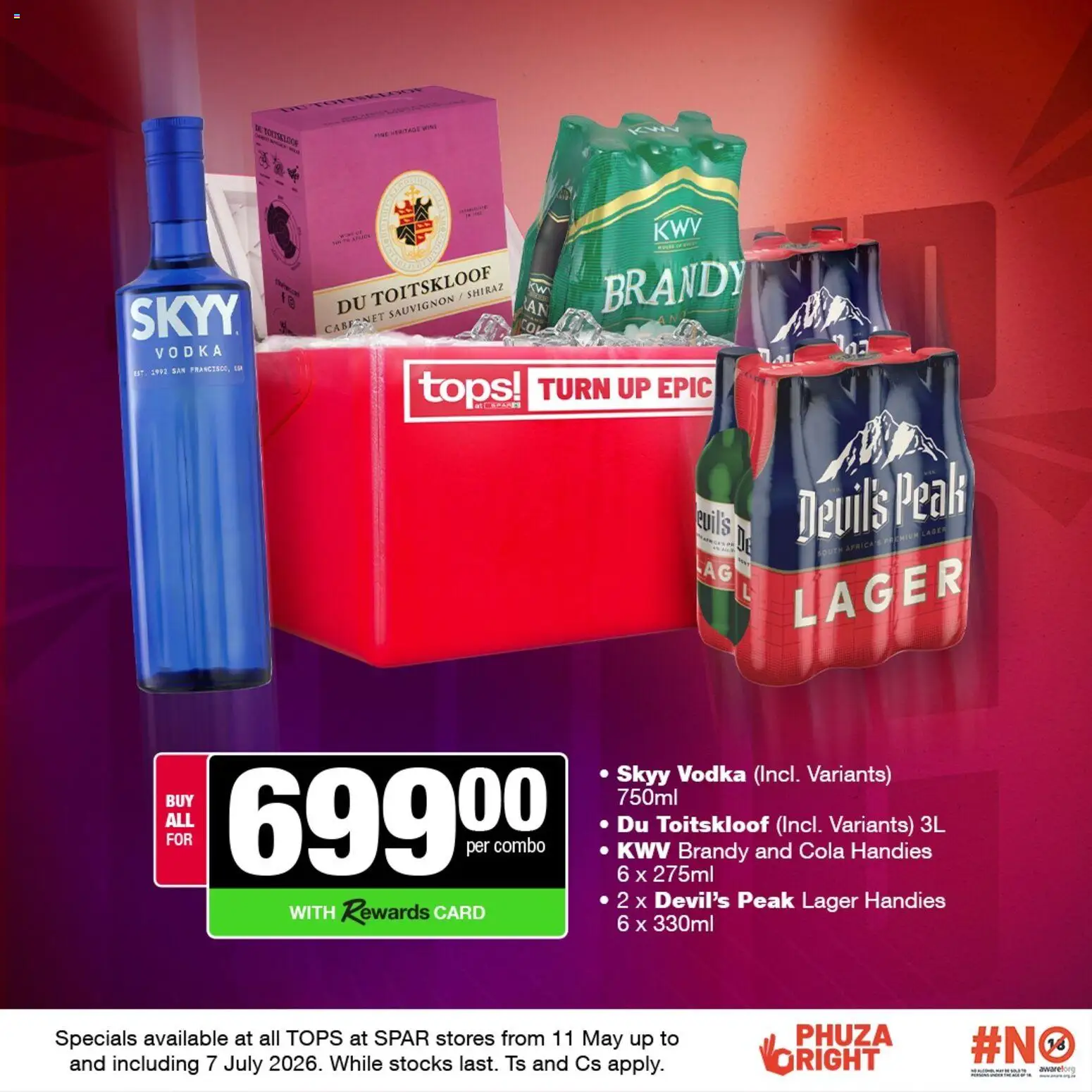 New Tops at Spar catalogue – valid from 11.05.2026 | Page: 3 | Products: Brandy, Wine, Vodka