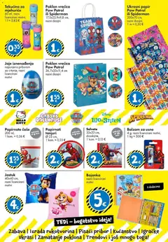 TEDi Katalog - Pregled kataloga iz trgovine TEDi, vrijedi od 21.08.2026 | Stranica: 6 | Proizvodi: Jastuk, Salvete, Poklon vrećica, Tanjuri