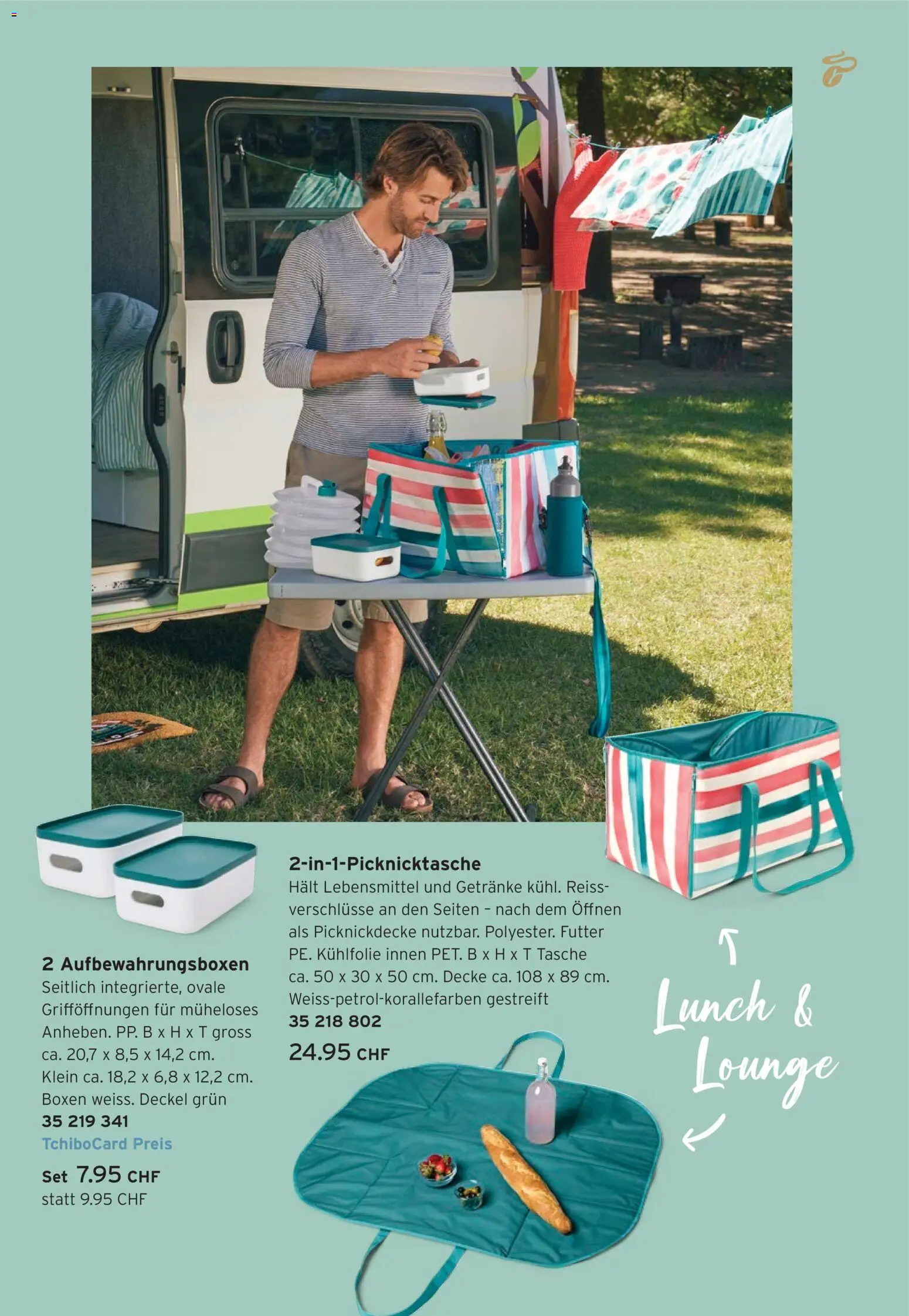 Tchibo aktionen Draußen kochen – gültig ab 14.07.2026 | Seite: 15 | Produkte: Decke, Getränke, Deckel, Tasche